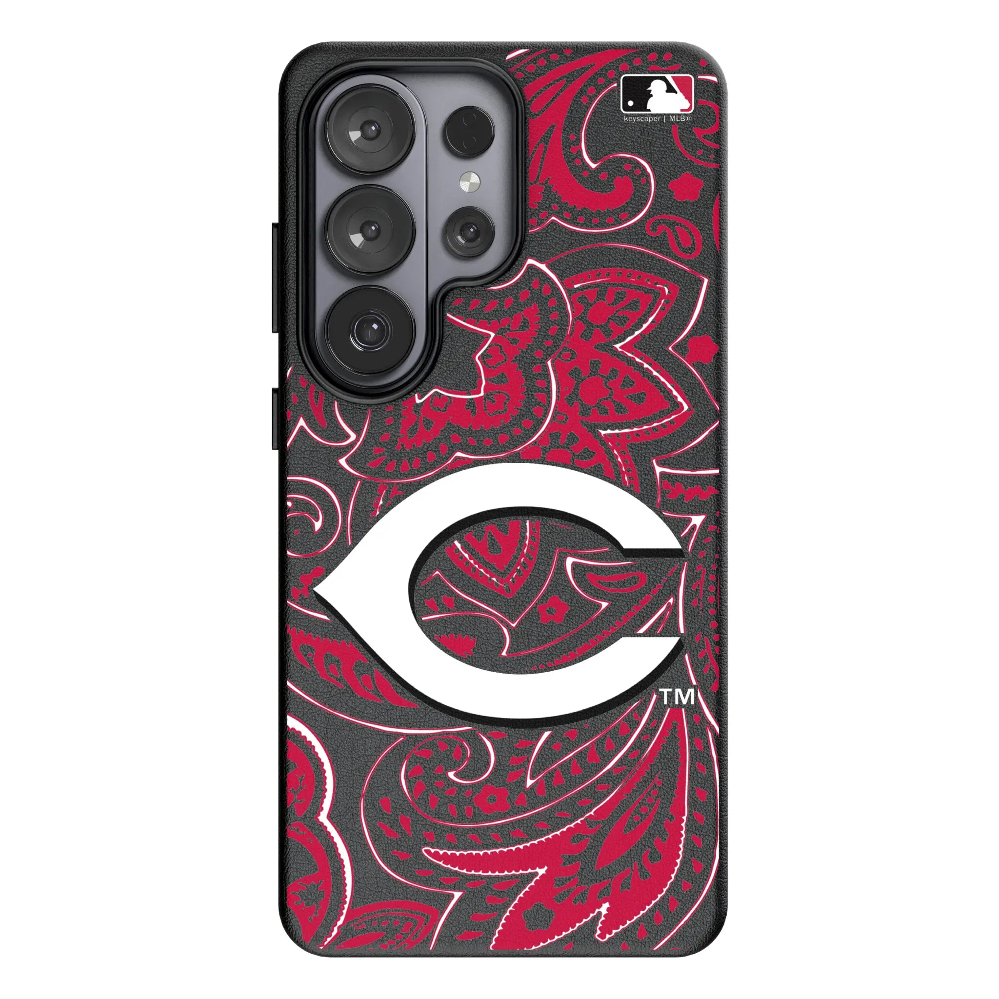 Cincinnati Reds Paisley Galaxy MagSafe Compatible Phone Case for Samsung Galaxy#Device_Galaxy S26 Ultra