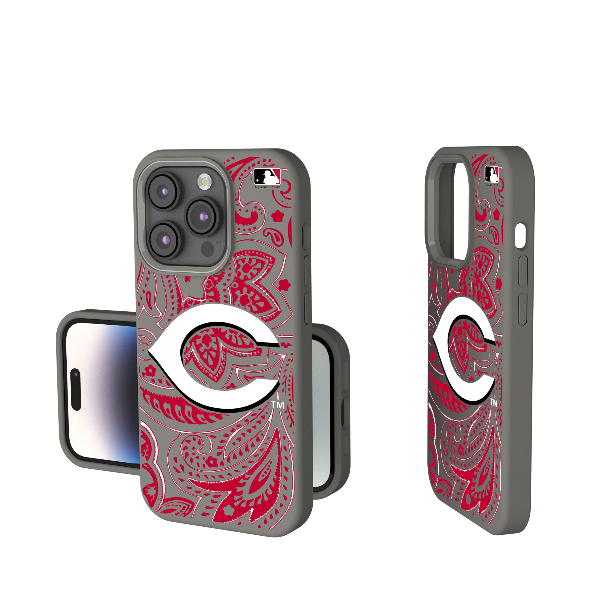 Cincinnati Reds Paisley iPhone Soft Touch Phone Case for Apple iPhone