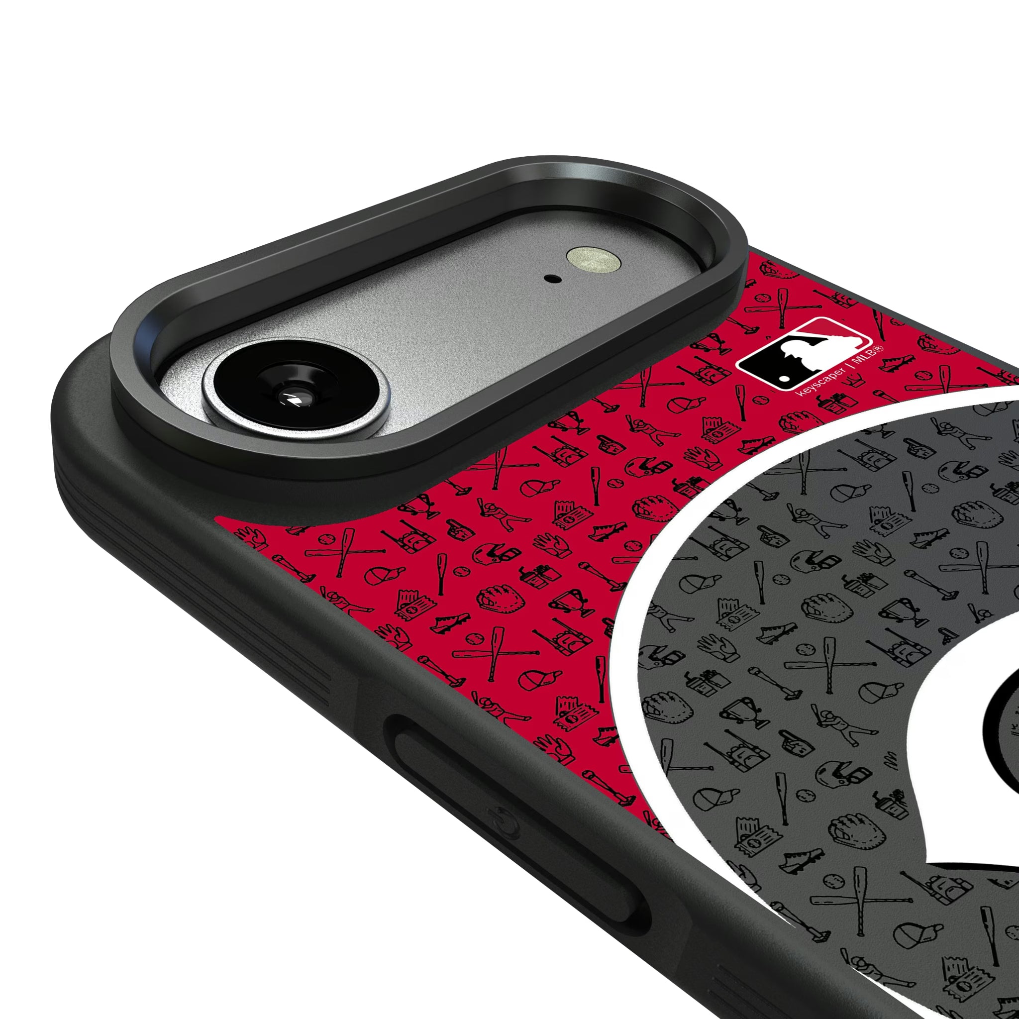 Cincinnati Reds Personalized Circle iPhone Bump Phone Case for Apple iPhone - Detail#Device_iPhone Air