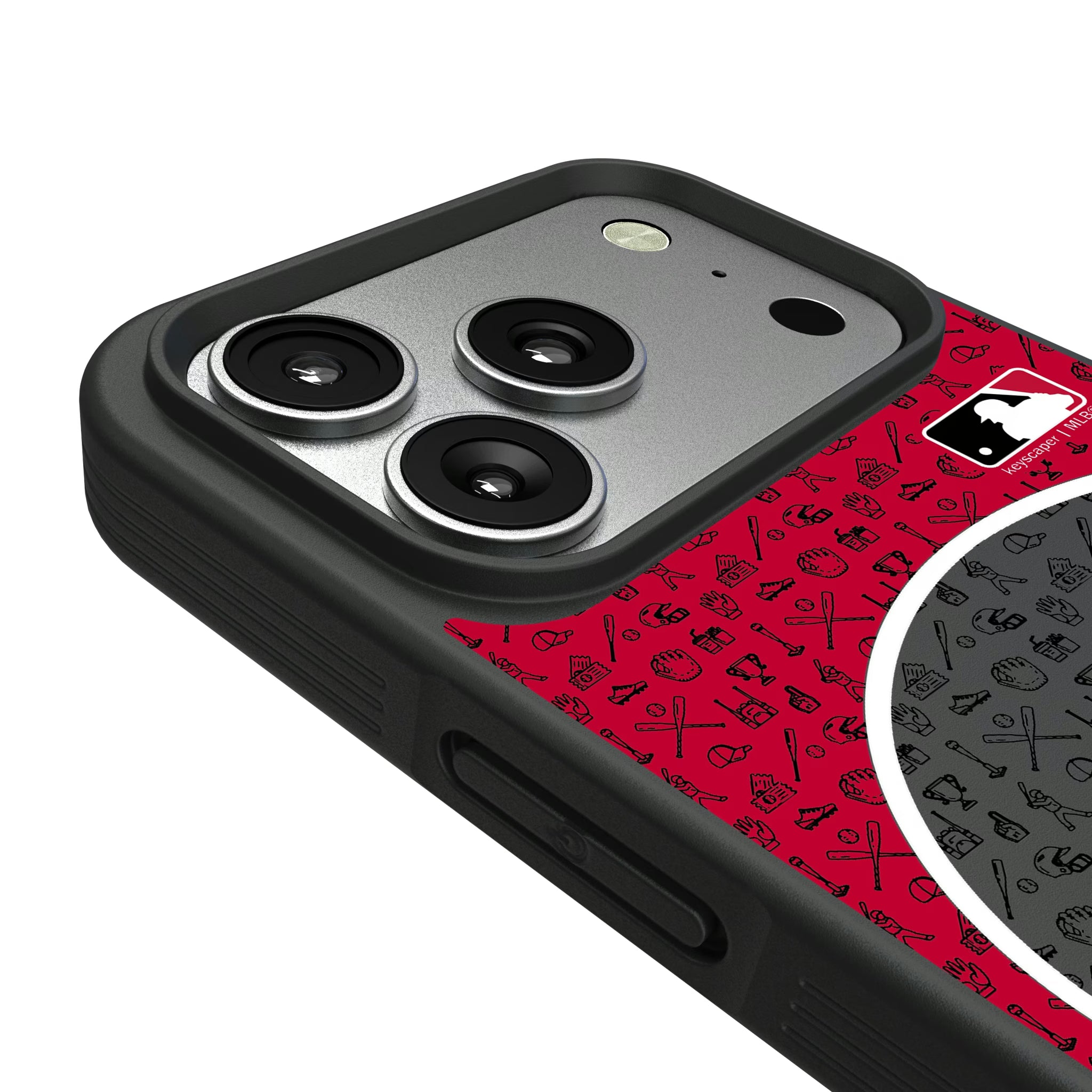 Cincinnati Reds Personalized Circle iPhone Bump Phone Case for Apple iPhone - Detail#Device_iPhone 17 Pro