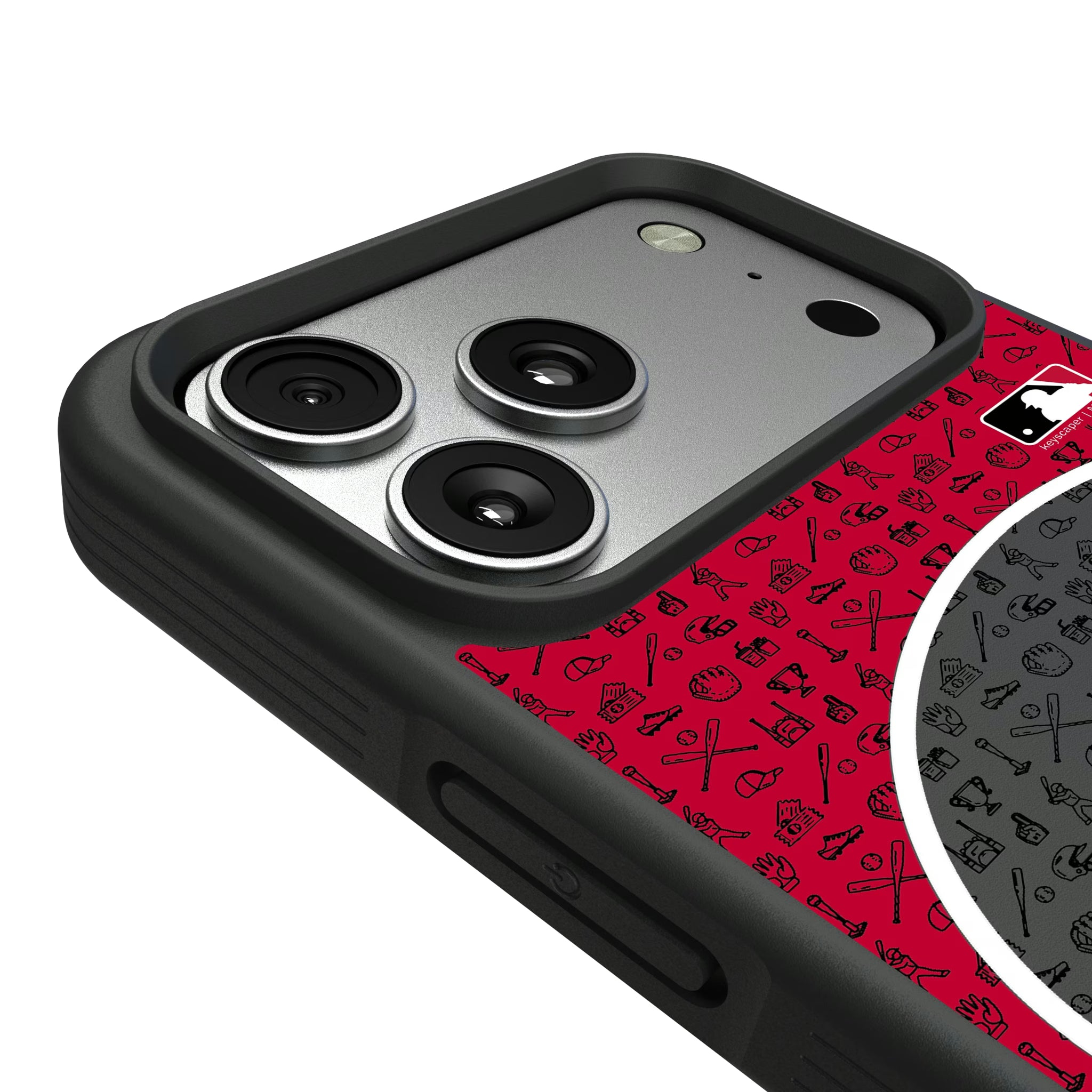 Cincinnati Reds Personalized Circle iPhone Bump Phone Case for Apple iPhone - Detail#Device_iPhone 17 Pro Max
