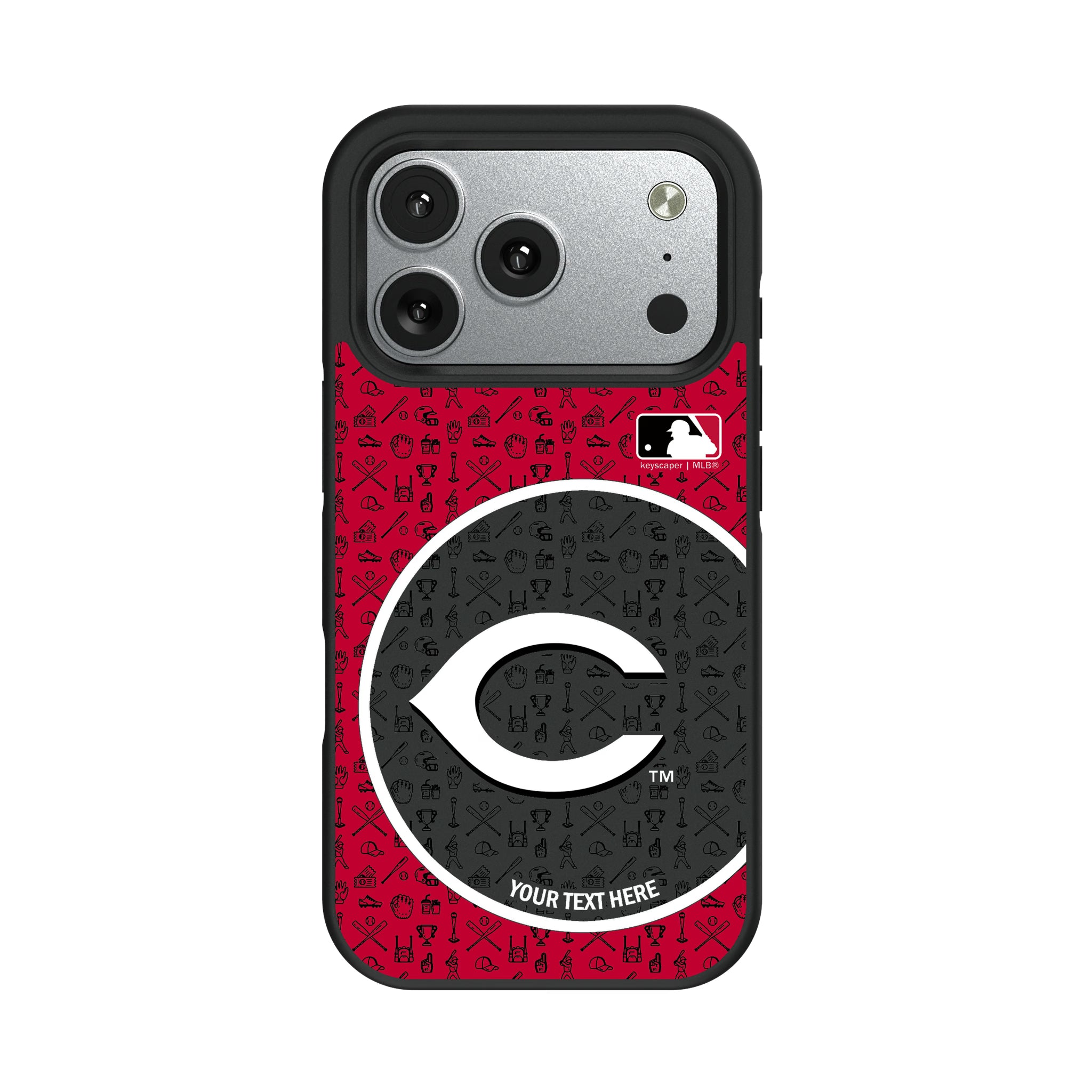 Cincinnati Reds Personalized Circle iPhone Bump Phone Case for Apple iPhone#Device_iPhone 17 Pro
