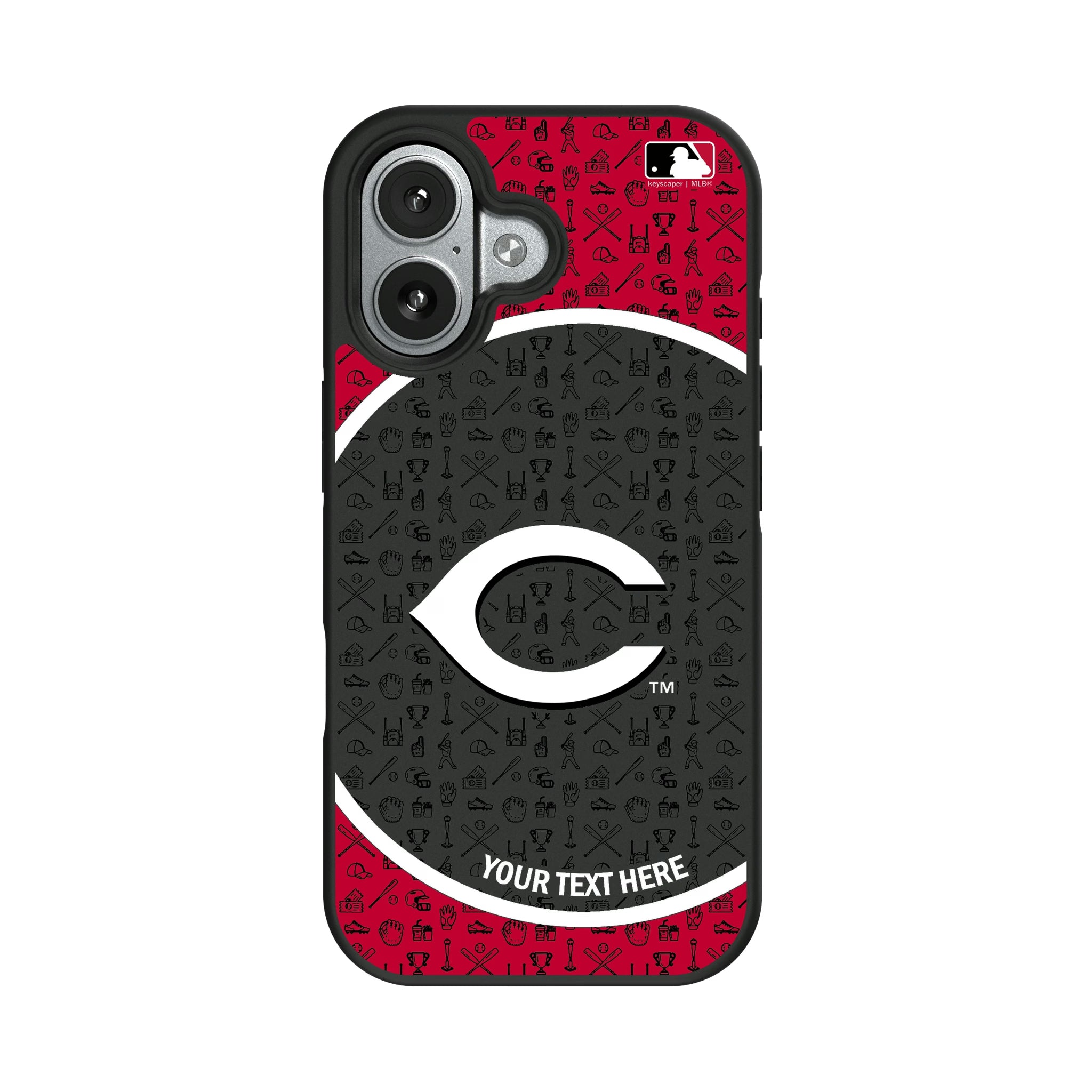 Cincinnati Reds Personalized Circle iPhone Bump Phone Case for Apple iPhone#Device_iPhone 17