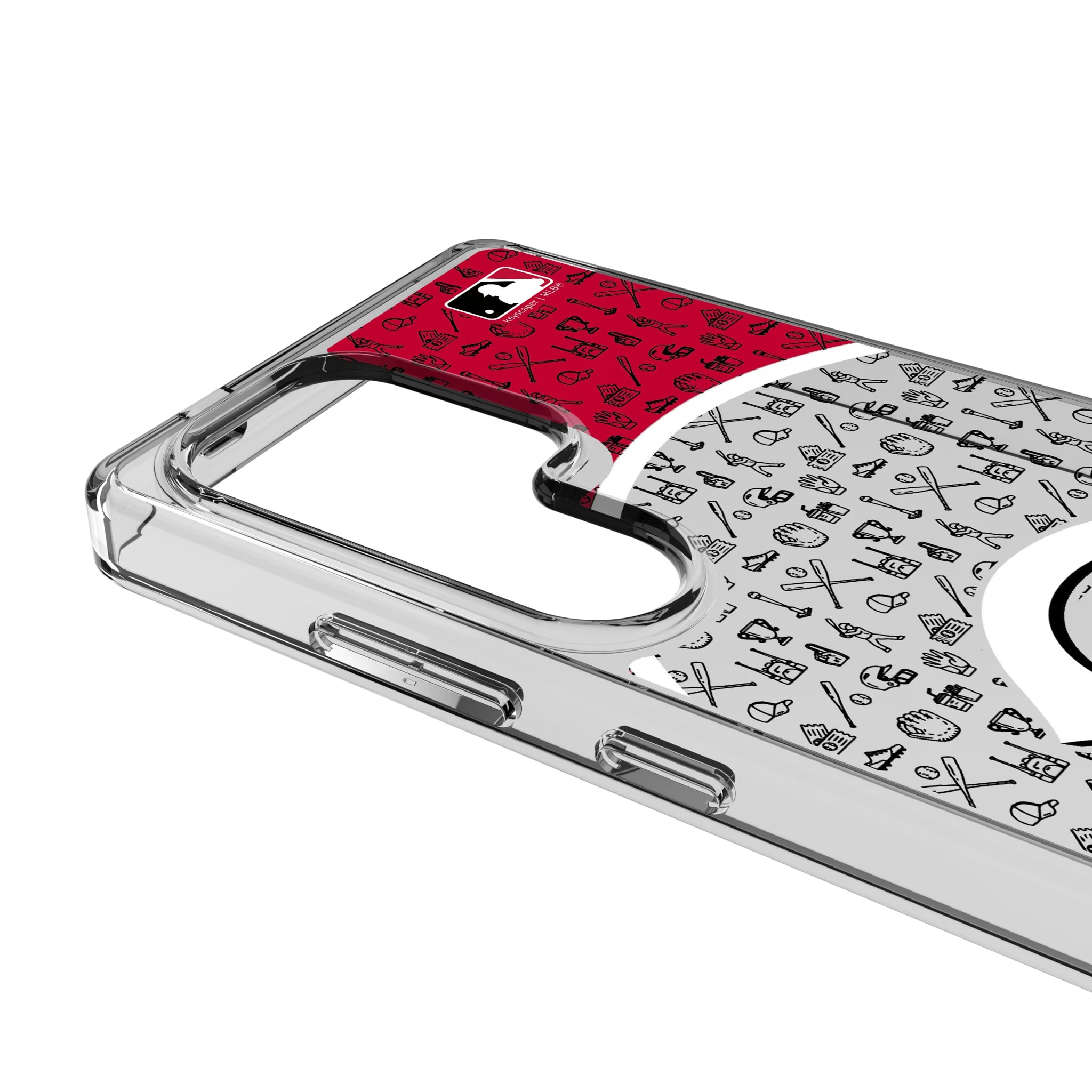 Cincinnati Reds Personalized Circle Galaxy Clear Phone Case for Samsung Galaxy - Detail