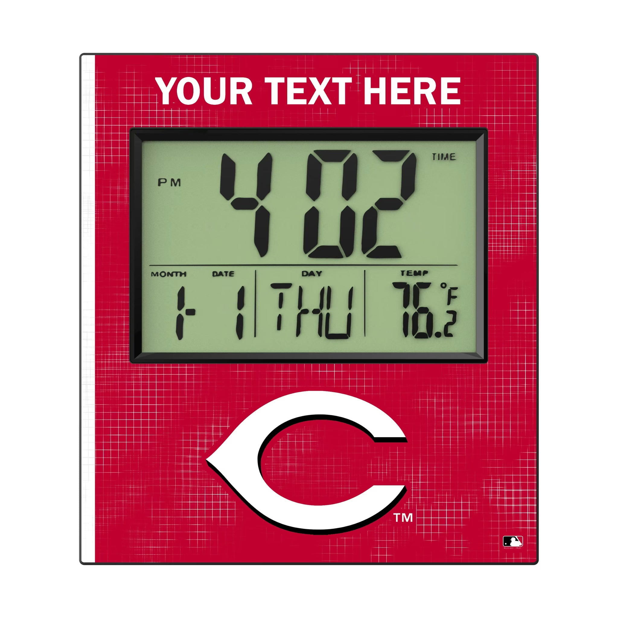 Cincinnati Reds Personalized Hatch Wall Clock