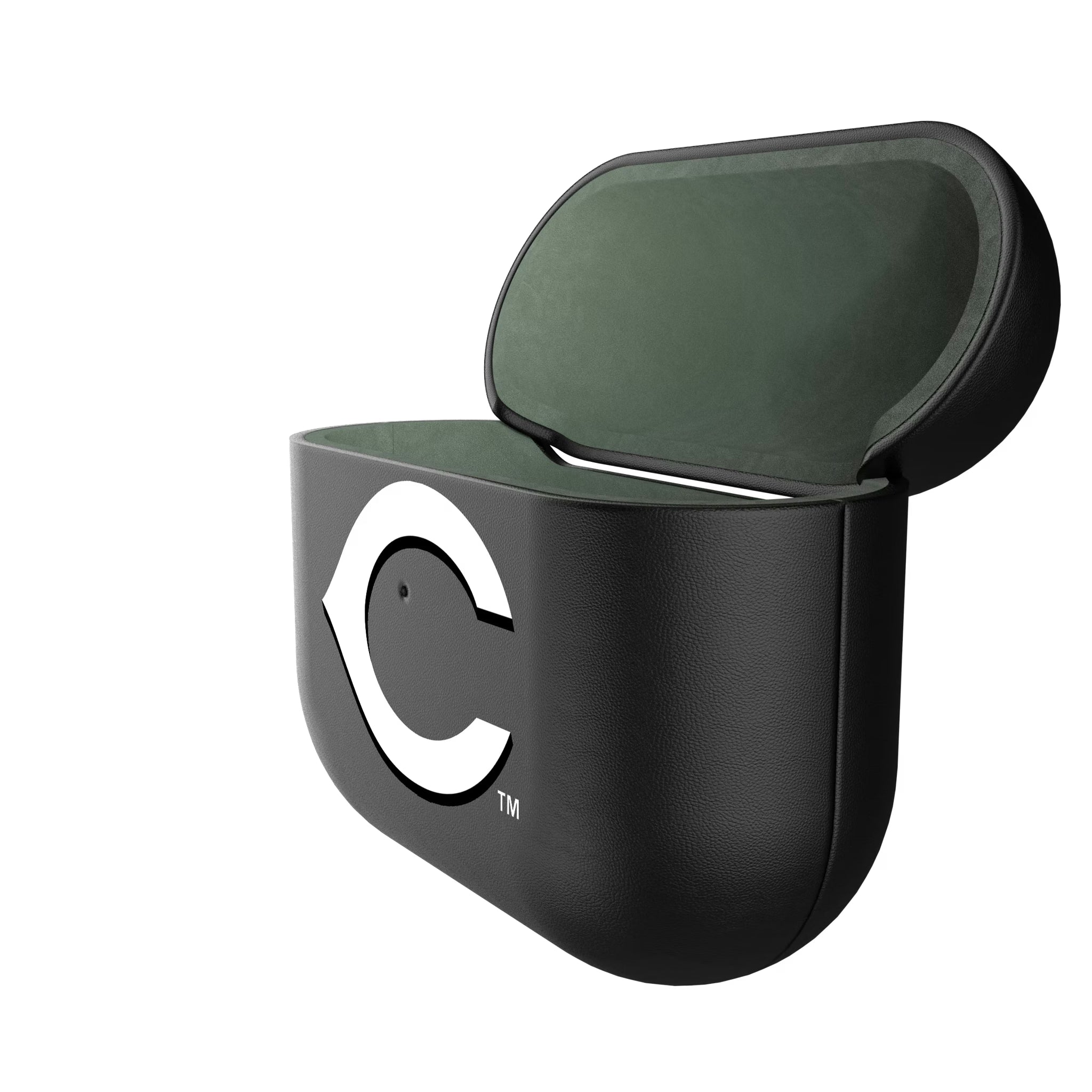 Cincinnati Reds Personalized Insignia AirPods AirPod Case Cover - Isometric View#Device_AirPods 3rd Gen