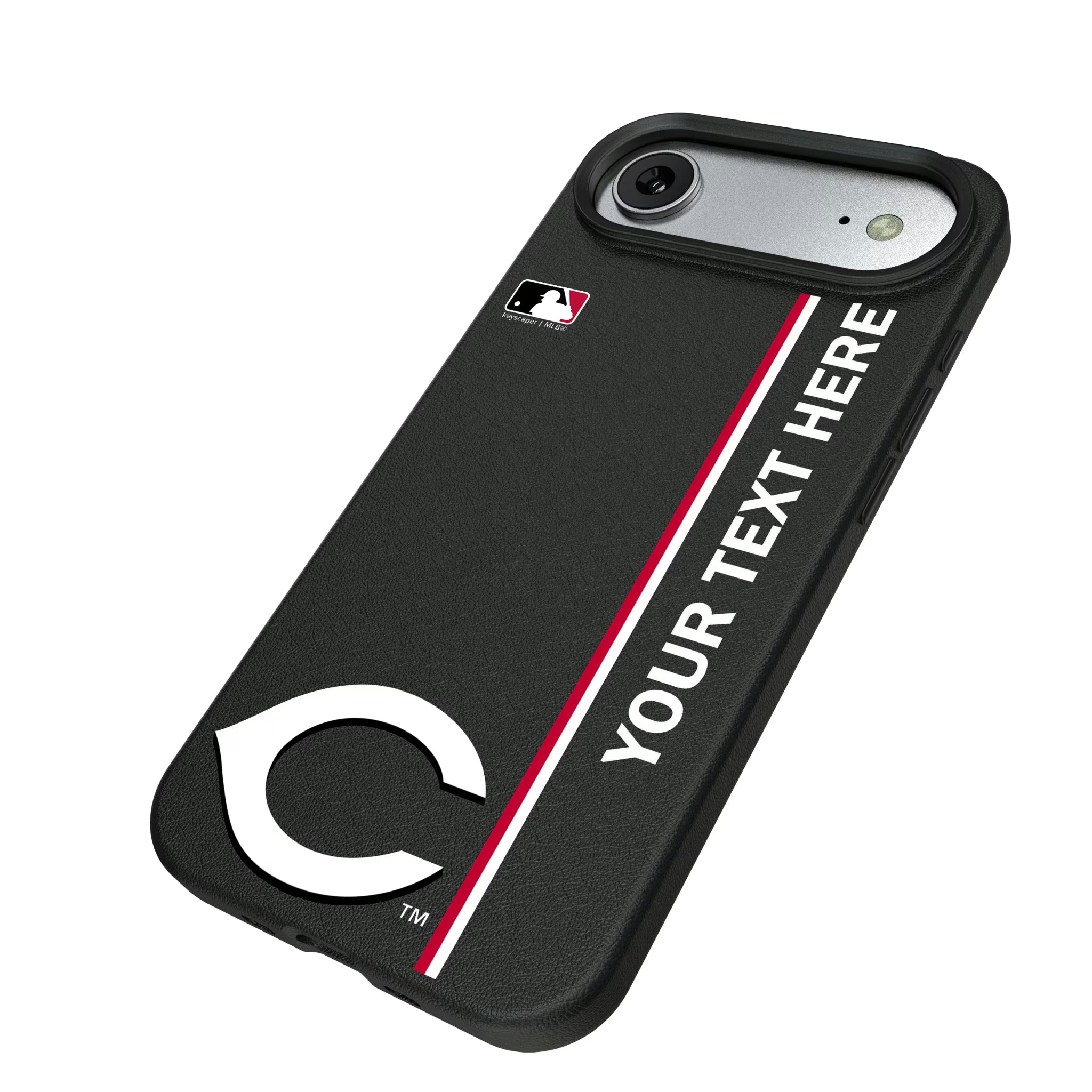 Cincinnati Reds Personalized Sidebard iPhone MagSafe Compatible Phone Case for Apple iPhone - Isometric View#Device_iPhone Air