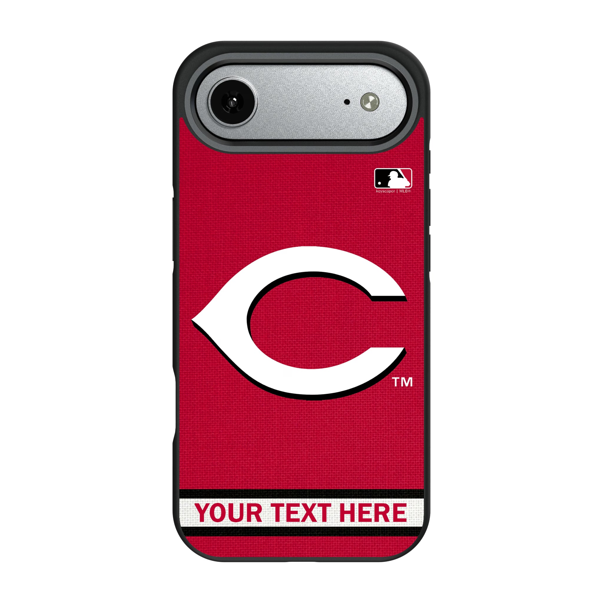 Cincinnati Reds Personalized Stripe iPhone Bump Phone Case for Apple iPhone#Device_iPhone Air