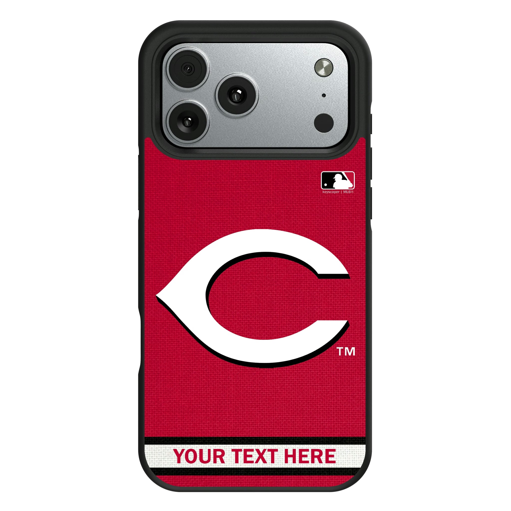 Cincinnati Reds Personalized Stripe iPhone Bump Phone Case for Apple iPhone#Device_iPhone 17 Pro Max