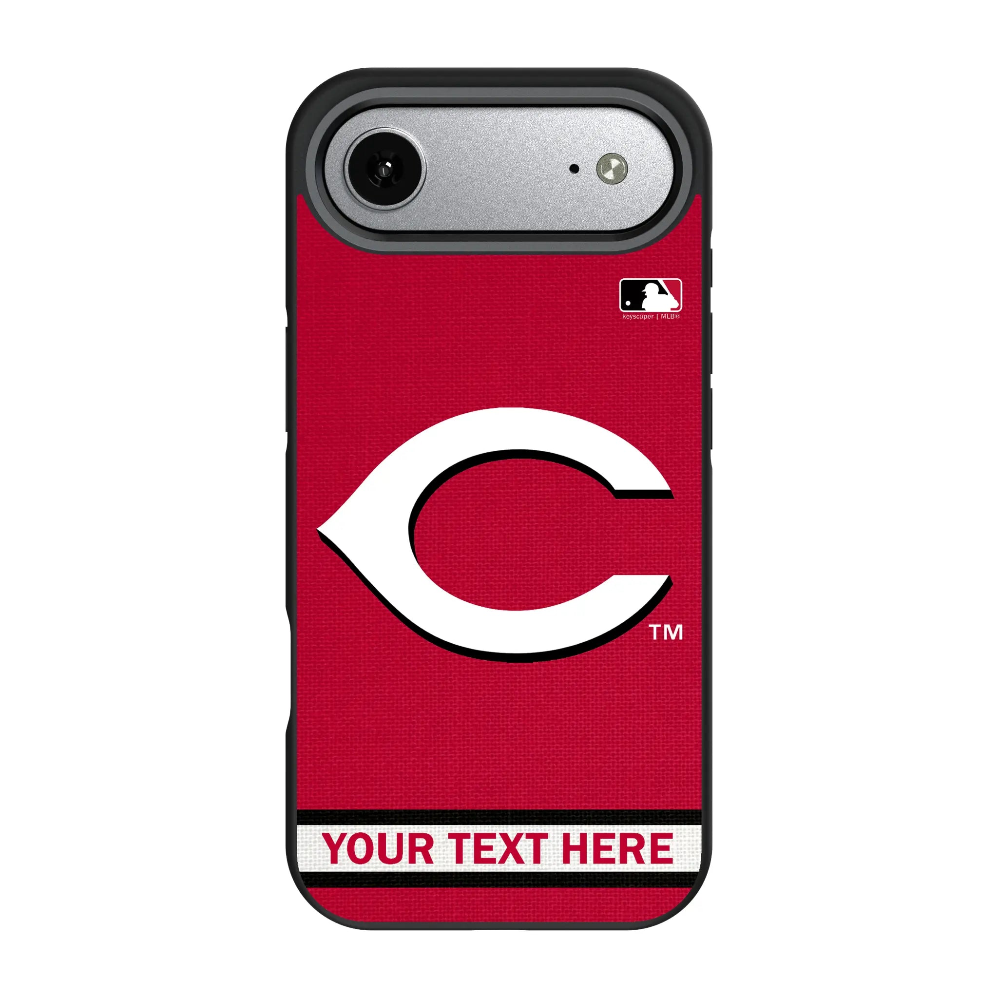 Cincinnati Reds Personalized Stripe iPhone Bump Phone Case for Apple iPhone#Device_iPhone Air
