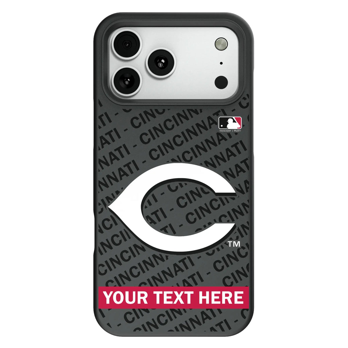 Cincinnati Reds Personalized Tilt Bump Phone Case for Apple iPhone