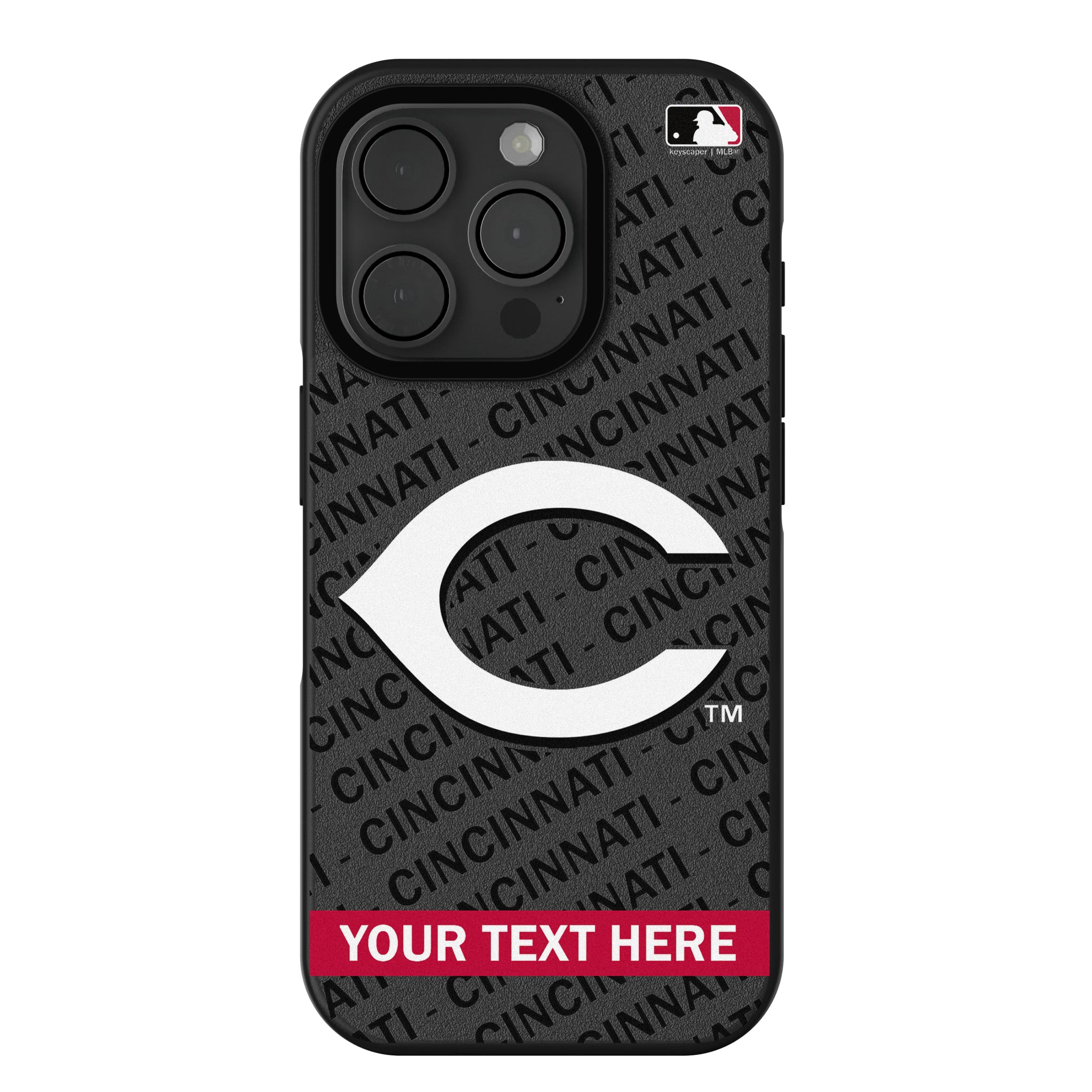 Cincinnati Reds Personalized Tilt iPhone Bump Phone Case for Apple iPhone