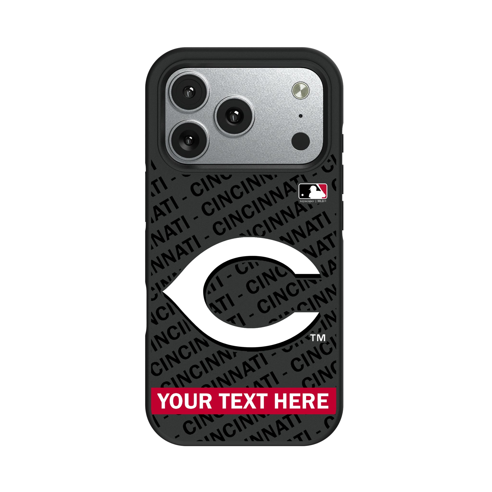 Cincinnati Reds Personalized Tilt iPhone Bump Phone Case for Apple iPhone#Device_iPhone 17 Pro