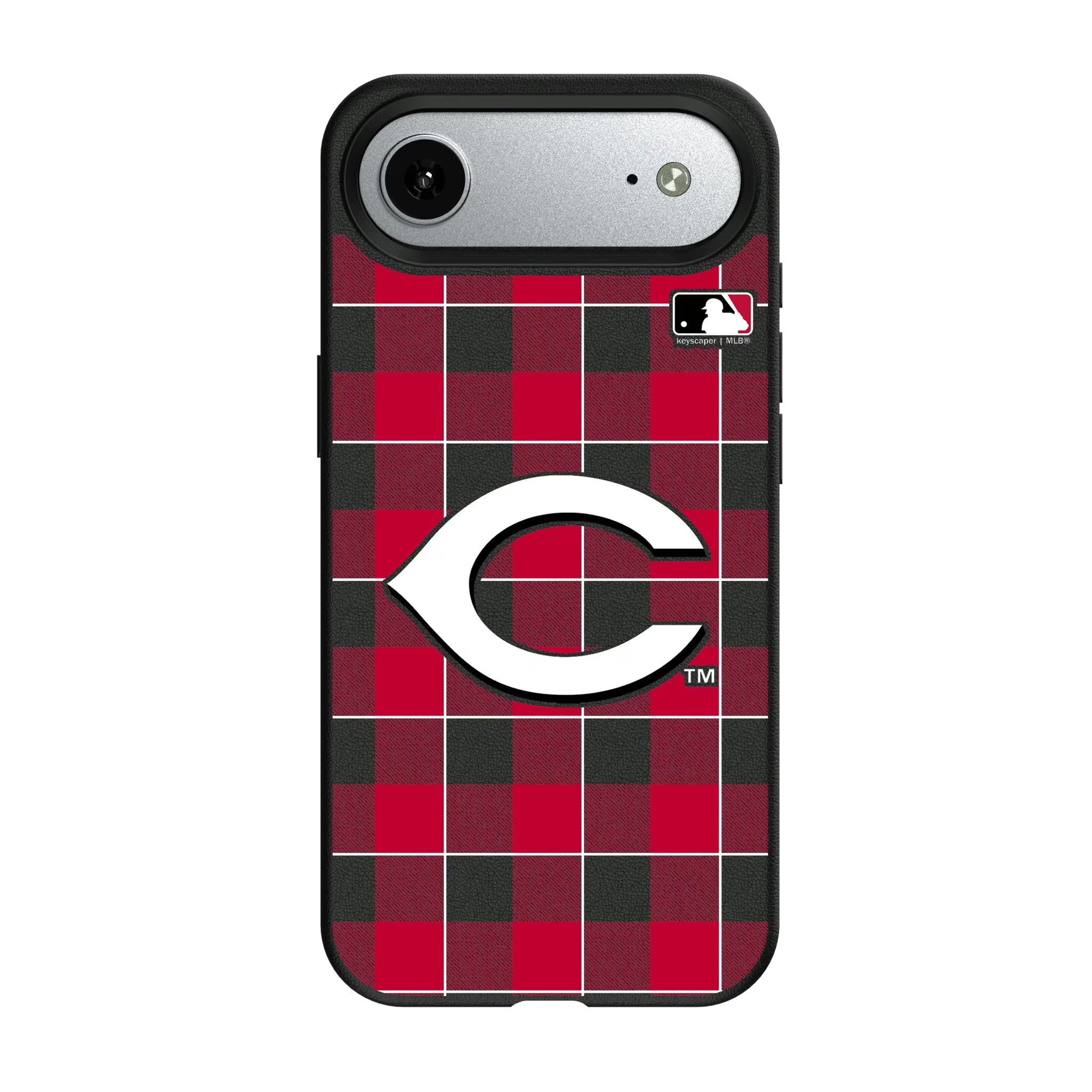 Cincinnati Reds Plaid iPhone MagSafe Compatible Phone Case for Apple iPhone#Device_iPhone Air