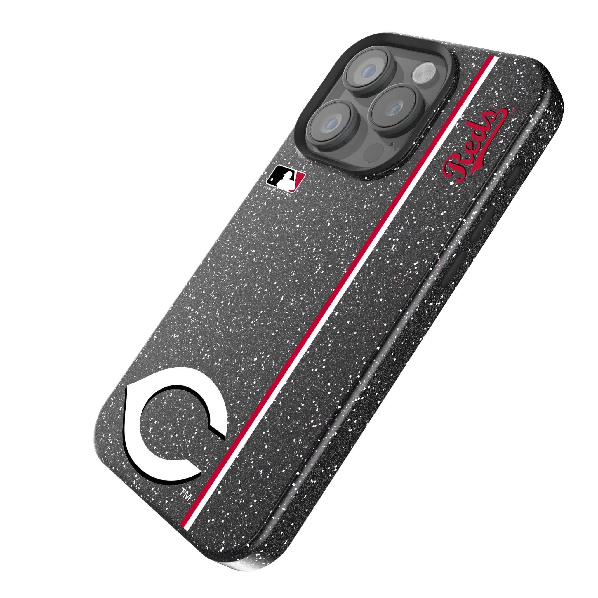 Cincinnati Reds Sidebar iPhone Bling Phone Case for Apple iPhone - Isometric View