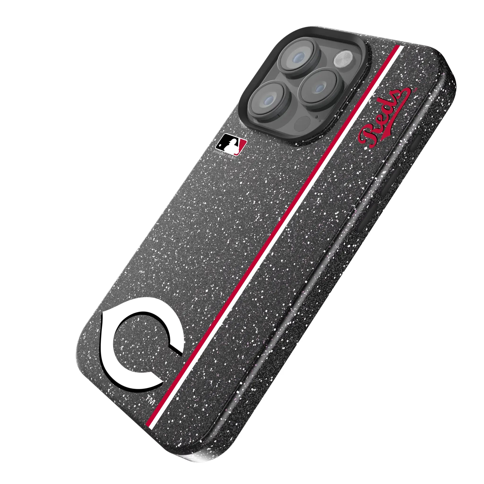Cincinnati Reds Sidebar iPhone Bling Phone Case for Apple iPhone - Isometric View