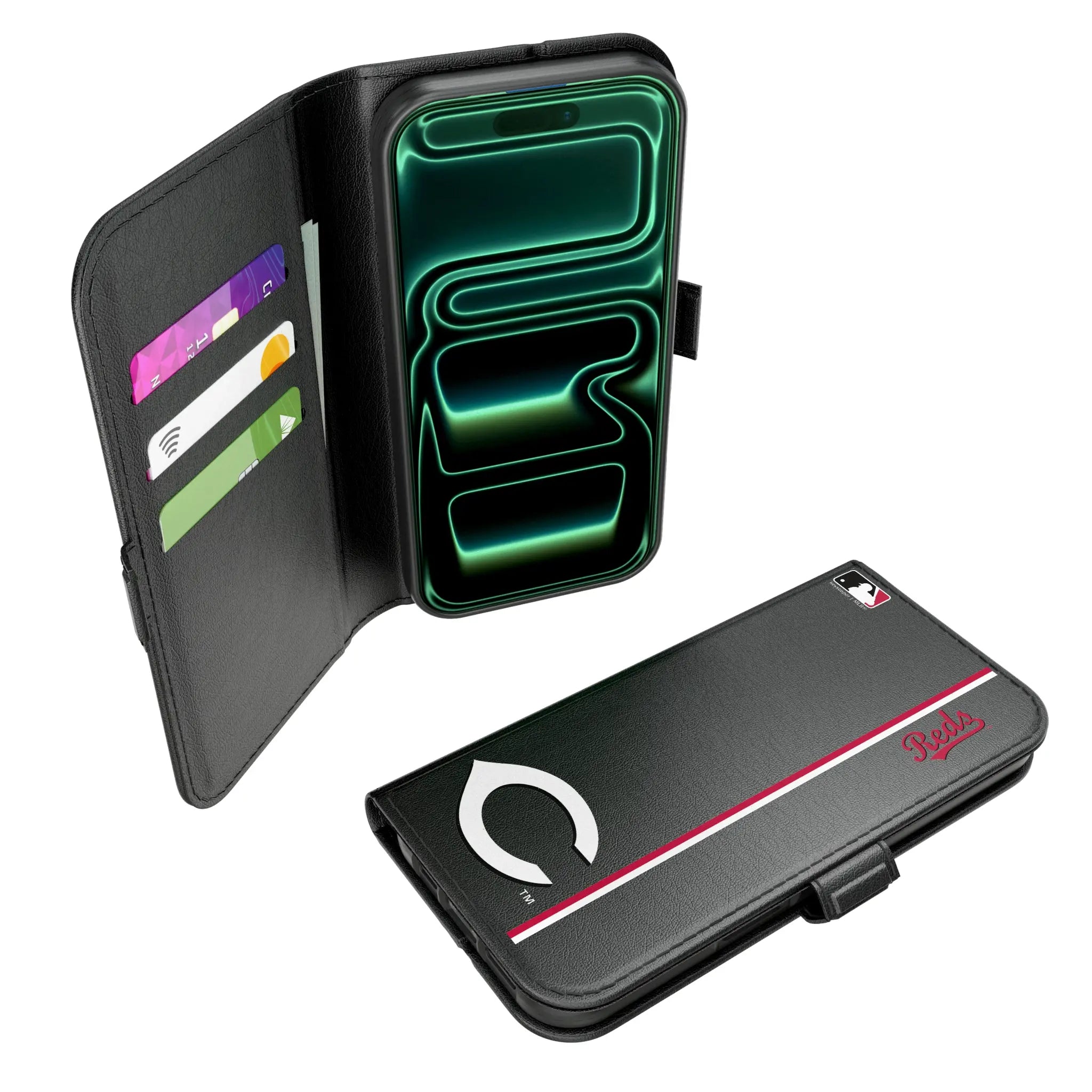 Cincinnati Reds Sidebar iPhone Folio Phone Case for Apple iPhone#Device_iPhone 17