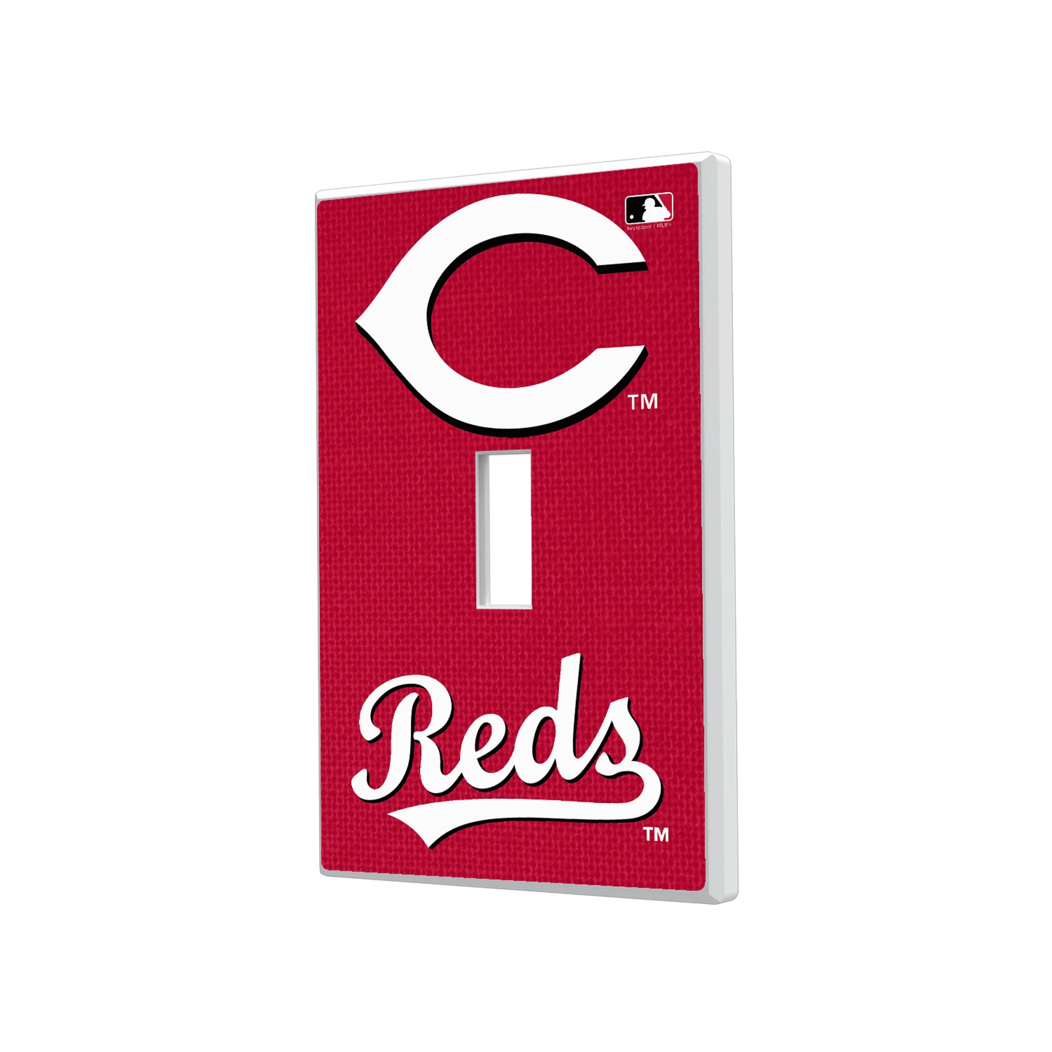 Cincinnati Reds Solid Hidden-Screw Light Switch Plate#Style_Single Toggle