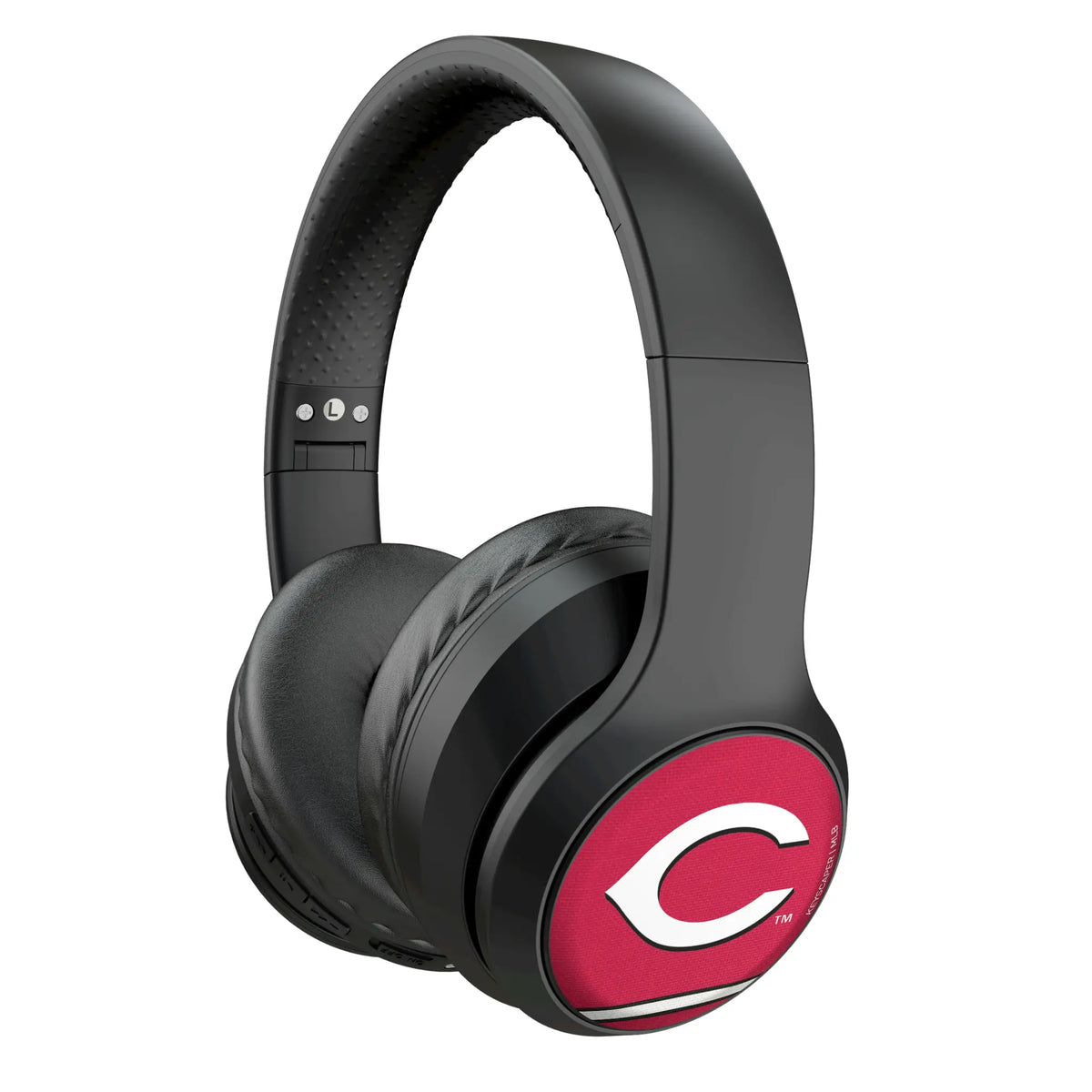 Cincinnati Reds Stripe Wireless Over-Ear Headphones With Case