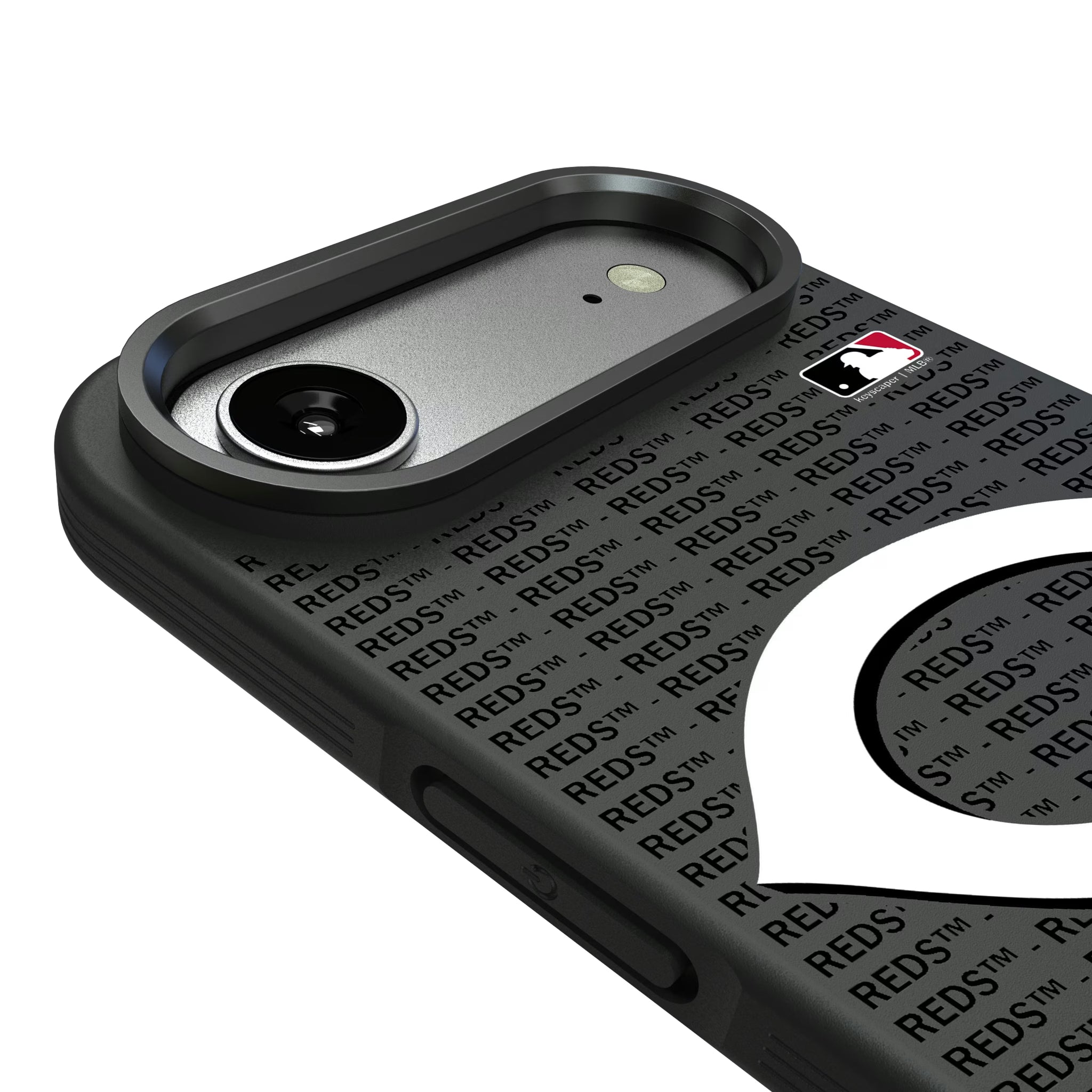 Cincinnati Reds Text Backdrop iPhone Bump Phone Case for Apple iPhone - Detail#Device_iPhone Air
