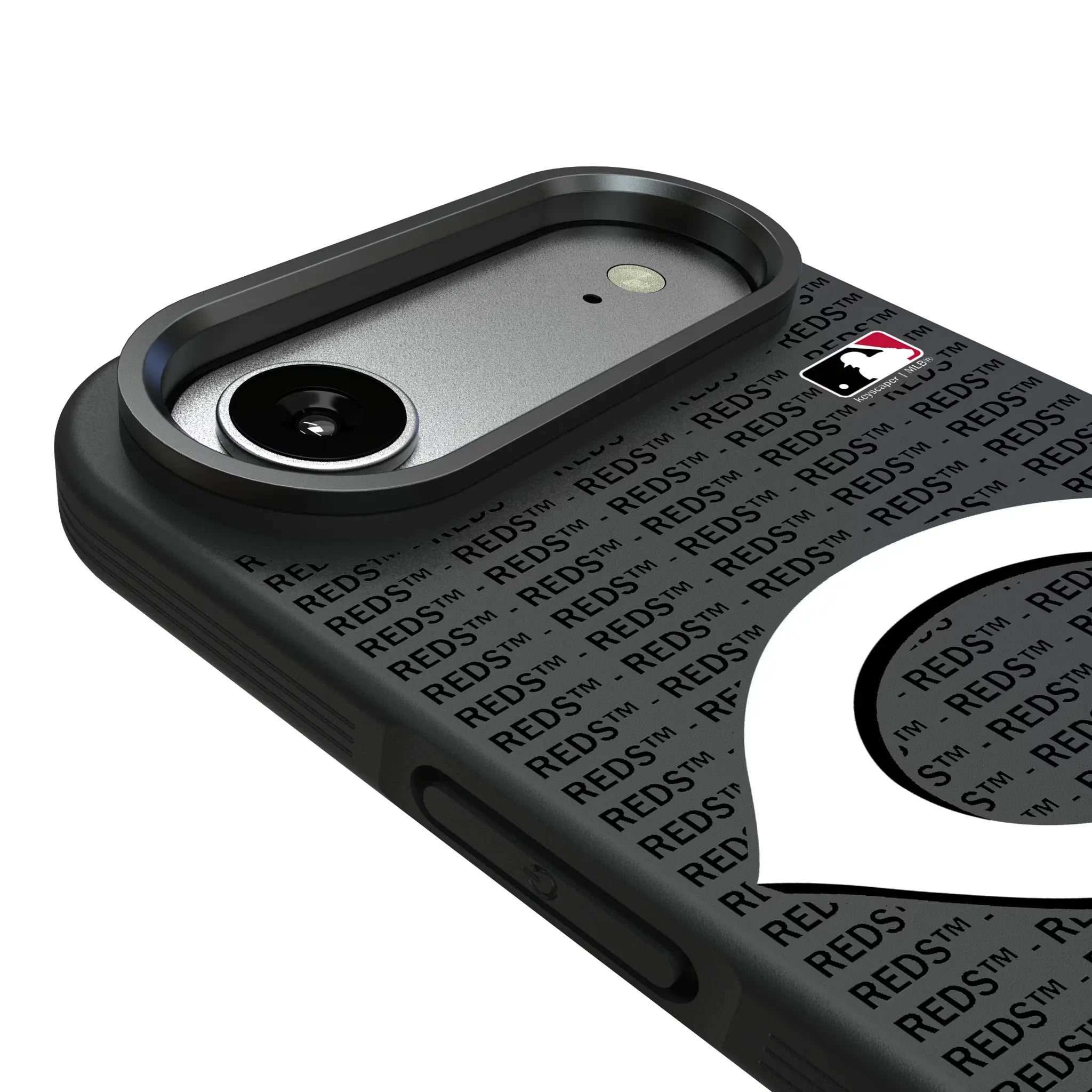 Cincinnati Reds Text Backdrop iPhone Bump Phone Case for Apple iPhone - Detail#Device_iPhone Air