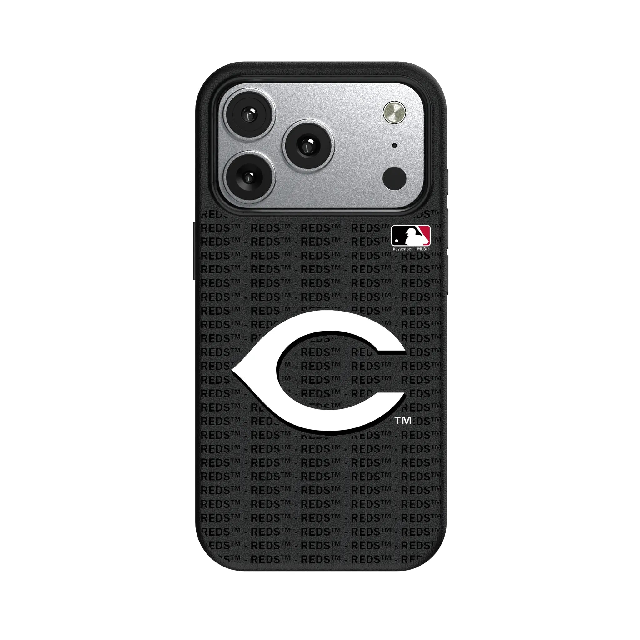 Cincinnati Reds Text Backdrop iPhone MagSafe Compatible Phone Case for Apple iPhone#Device_iPhone 17 Pro