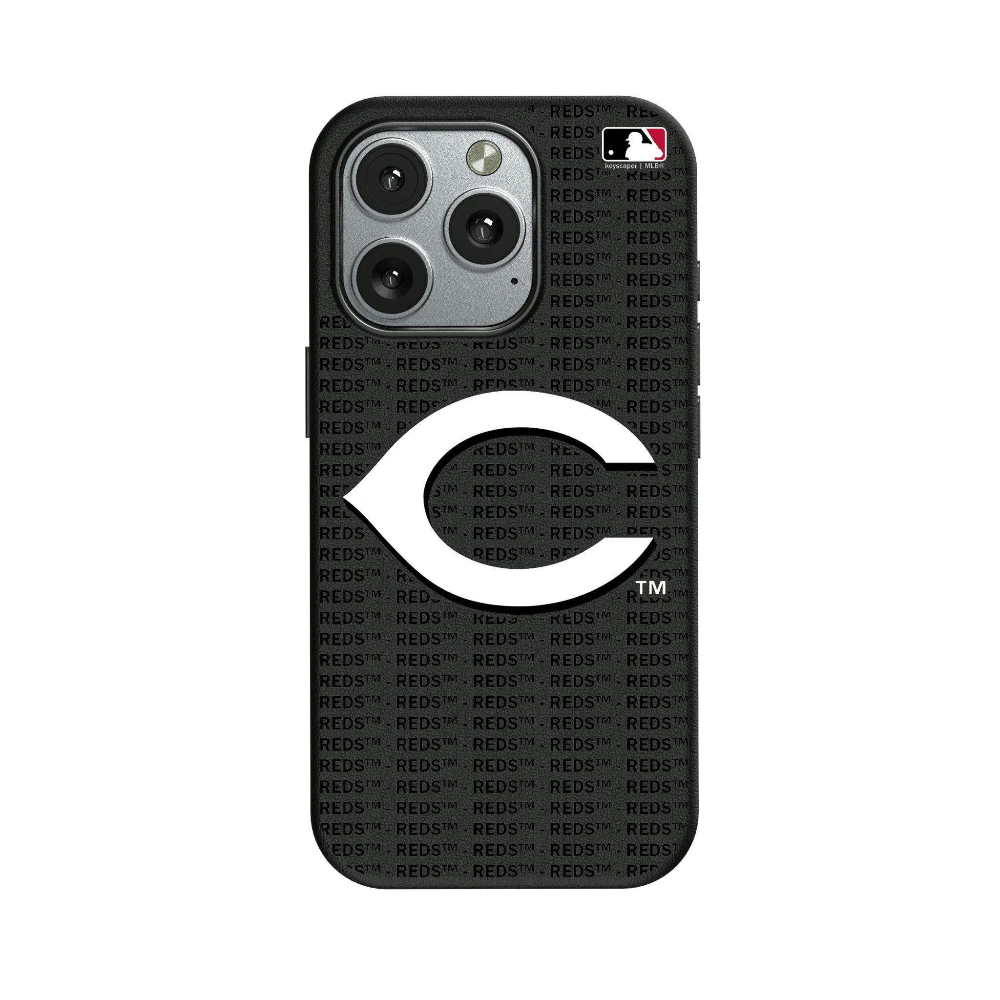 Cincinnati Reds Text Backdrop iPhone MagSafe Compatible Phone Case for Apple iPhone