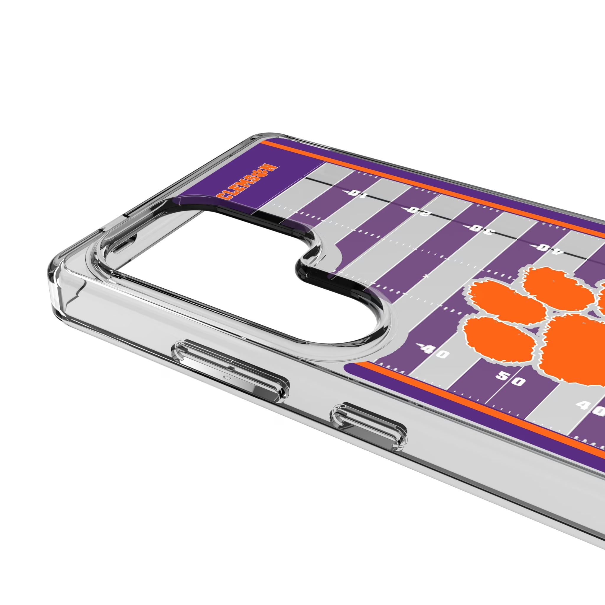 Clemson University Tigers Field Galaxy Clear Phone Case for Samsung Galaxy - Detail