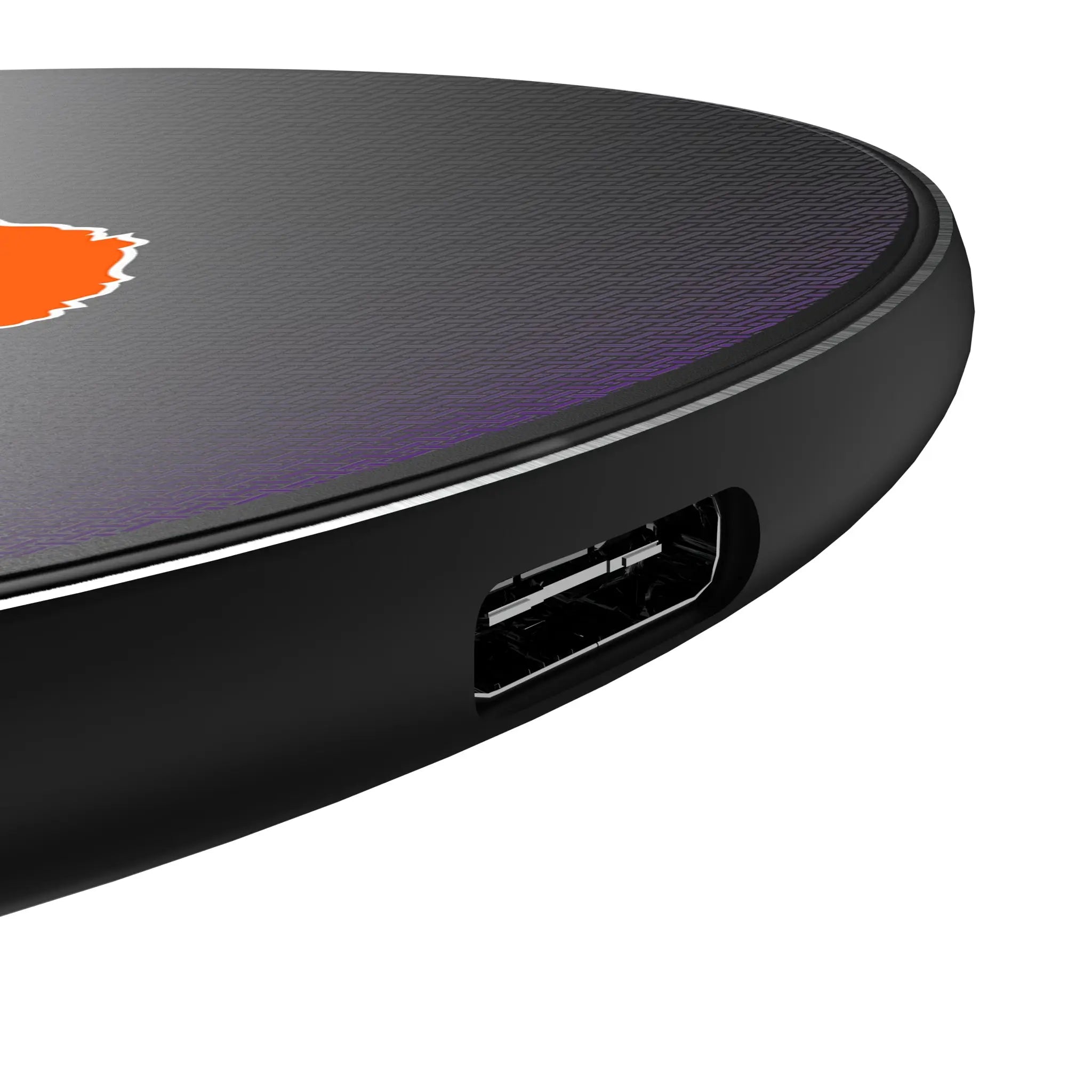 Clemson University Tigers Linen 15-Watt Wireless Charger - Detail