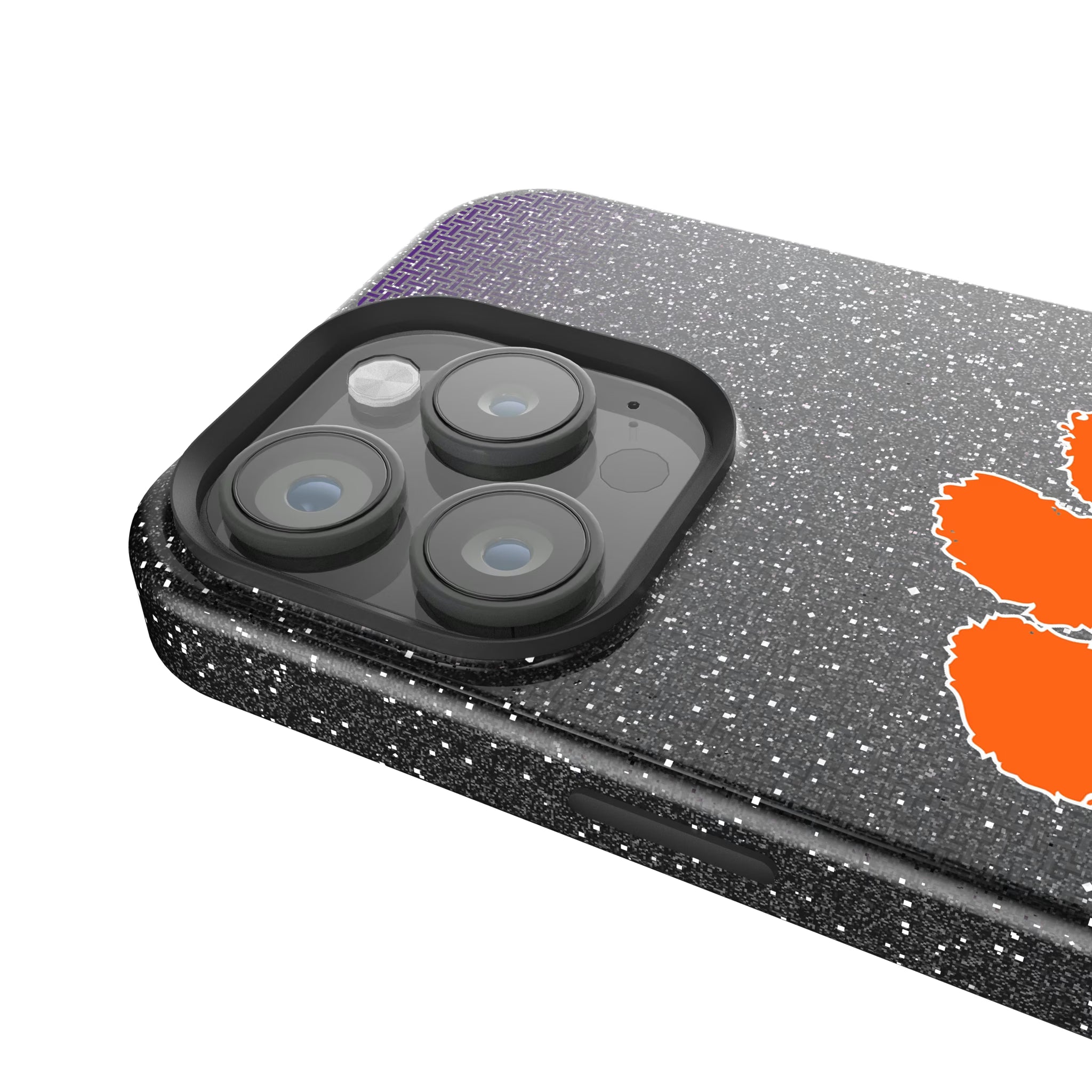 Clemson University Tigers Linen iPhone Bling Phone Case for Apple iPhone - Detail