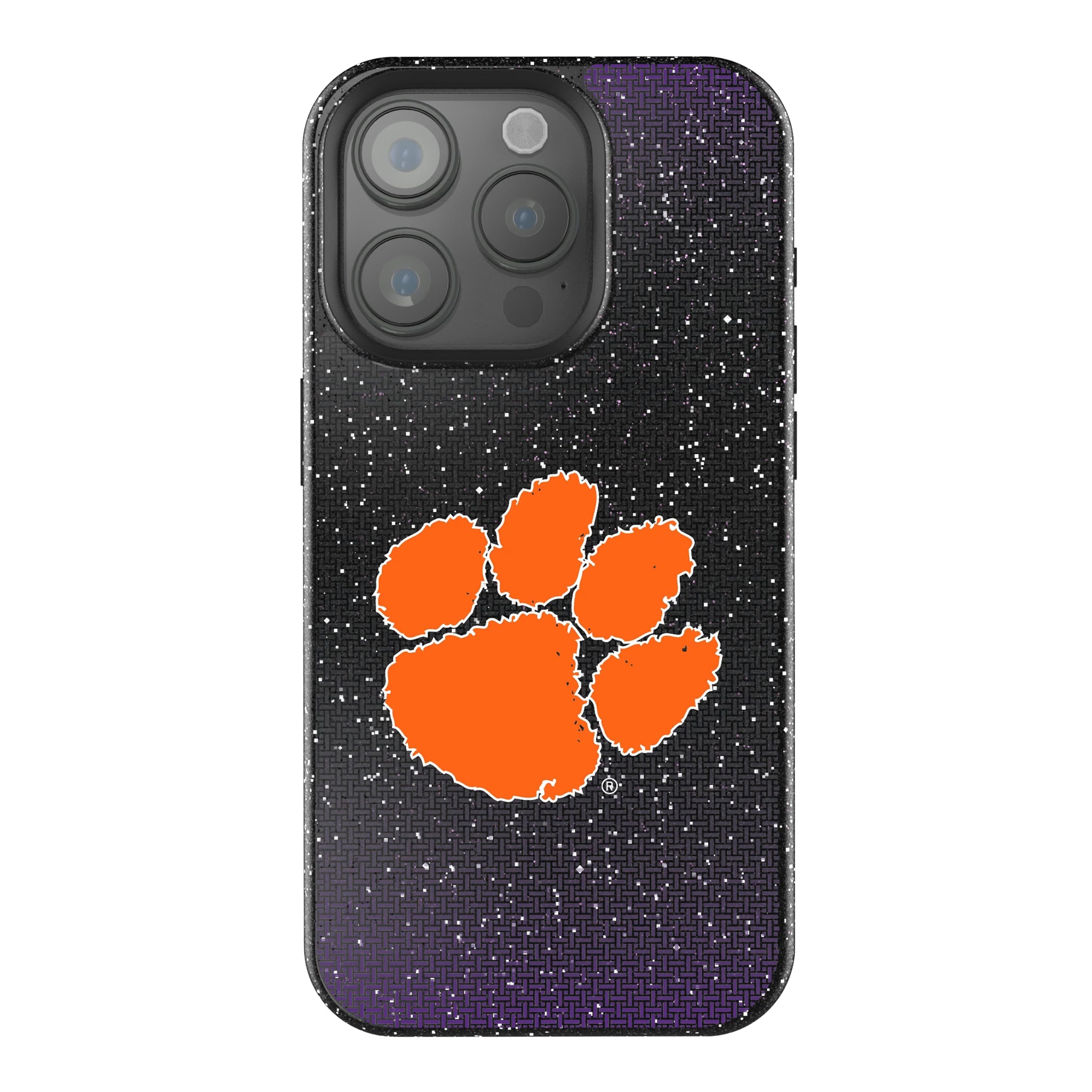 Clemson University Tigers Linen iPhone Bling Phone Case for Apple iPhone