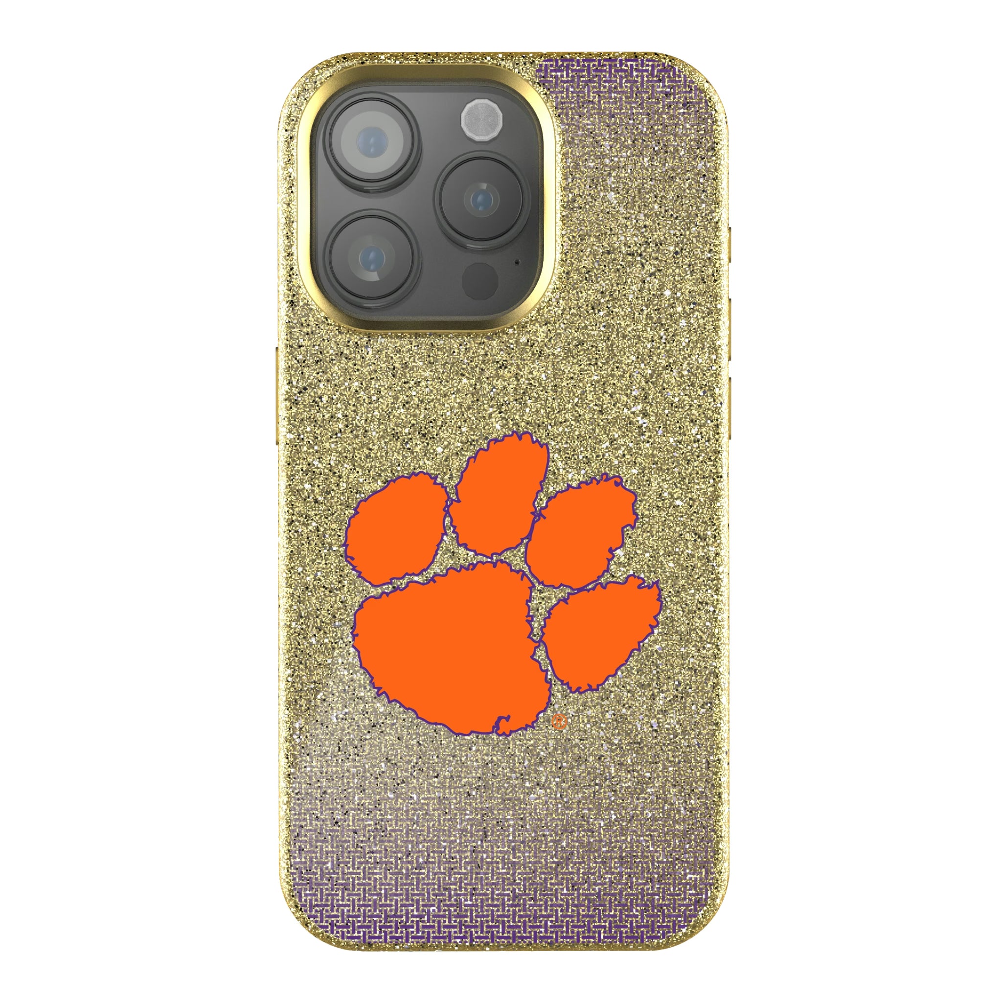Clemson University Tigers Linen iPhone Bling Phone Case for Apple iPhone