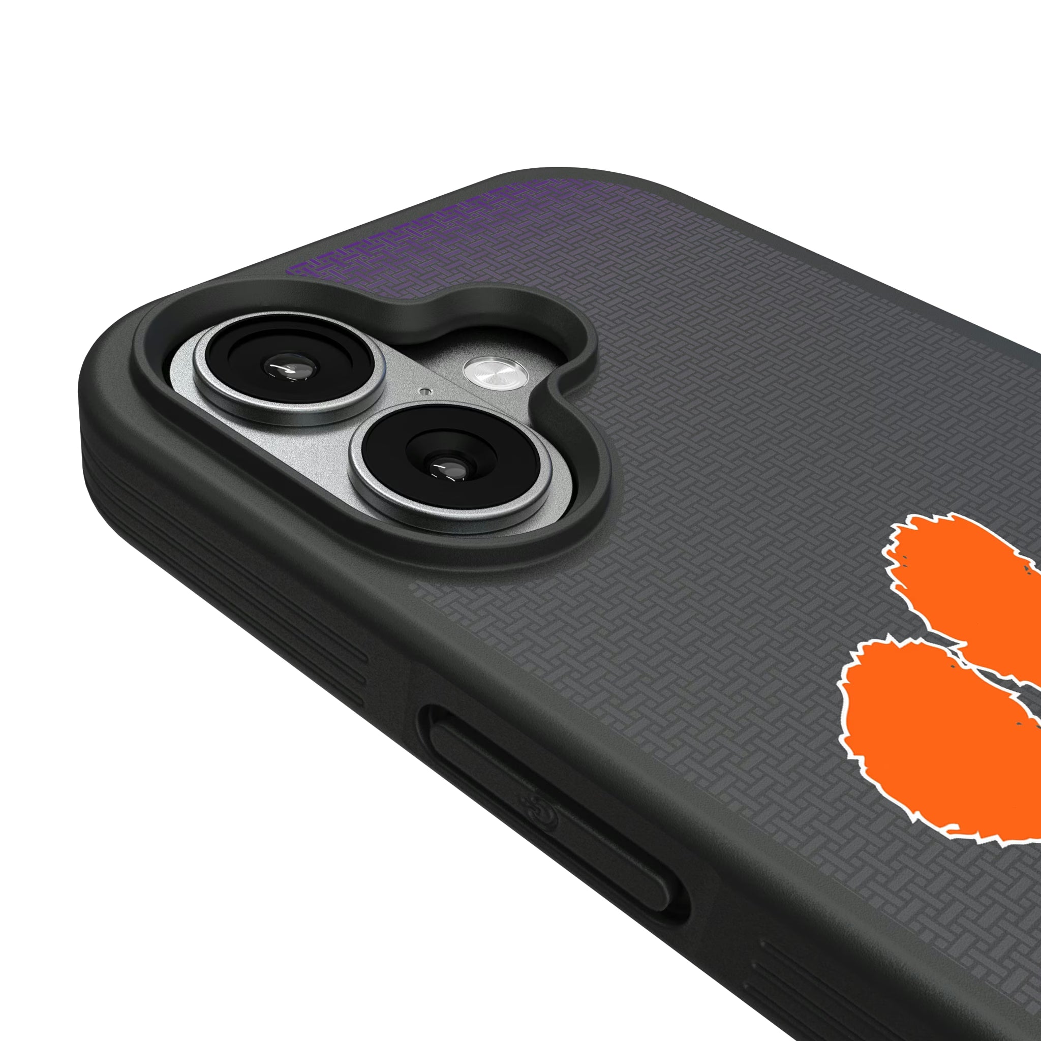 Clemson University Tigers Linen iPhone Bump Phone Case for Apple iPhone - Detail#Device_iPhone 17