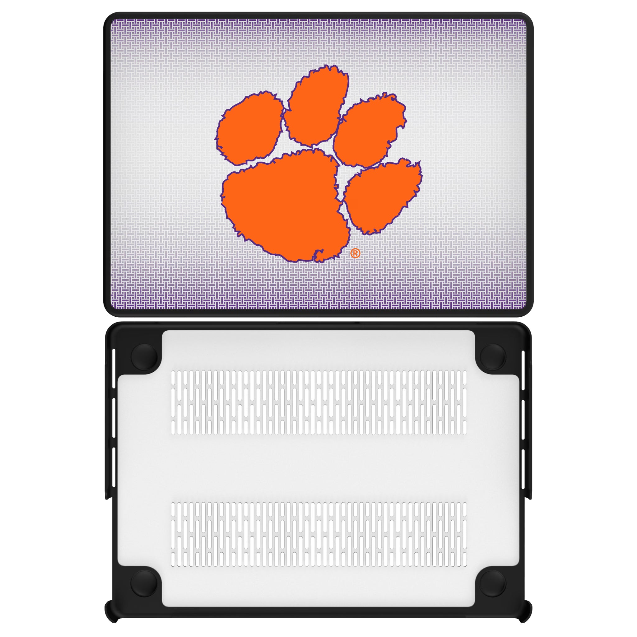 Clemson University Tigers Linen MacBook Laptop Case for Apple MacBook#Device_MacBook Pro (14-inch, 2021) / MacBook Pro (14-inch, 2023) / MacBook Pro (14-inch, 2024)