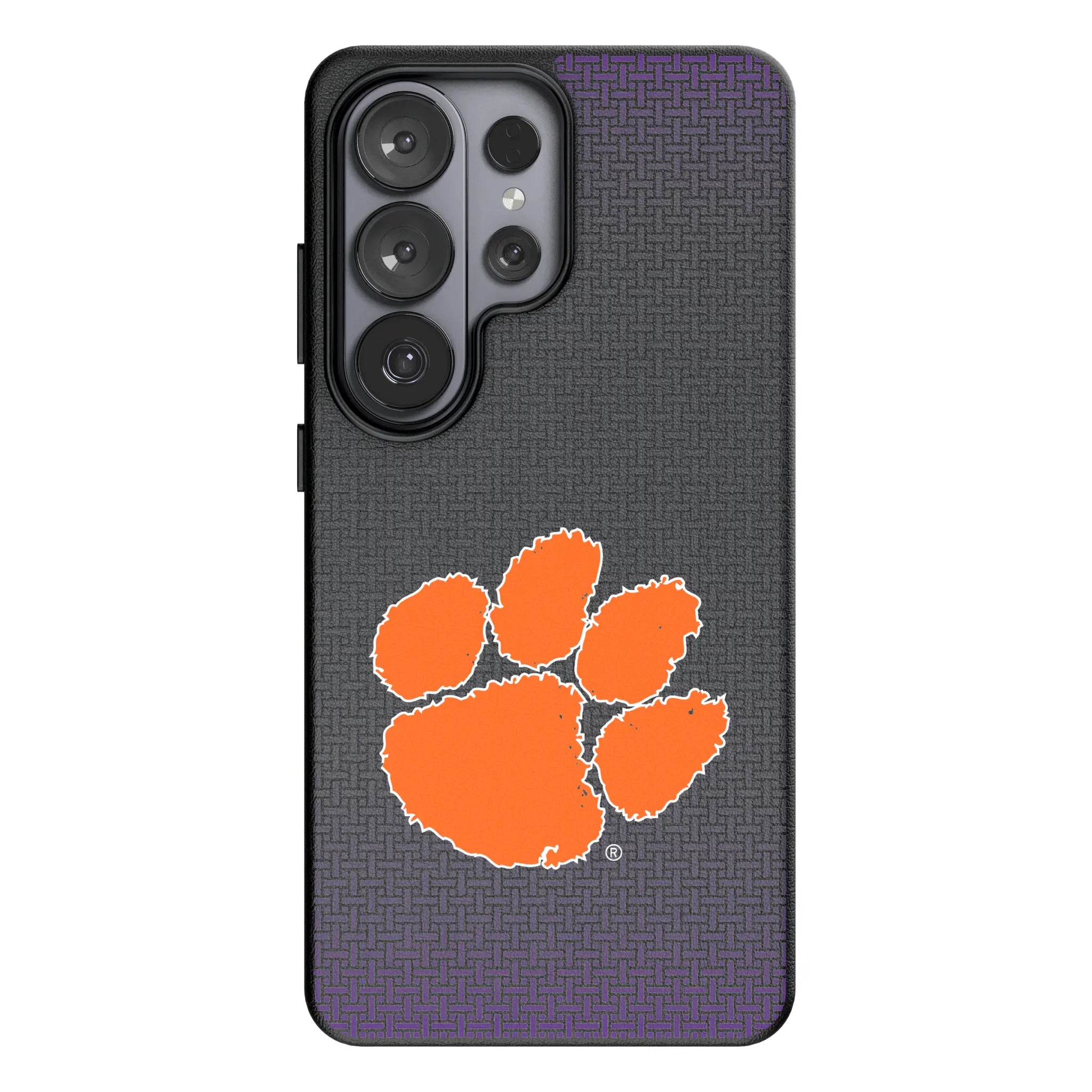 Clemson University Tigers Linen Galaxy MagSafe Compatible Phone Case for Samsung Galaxy#Device_Galaxy S26 Ultra