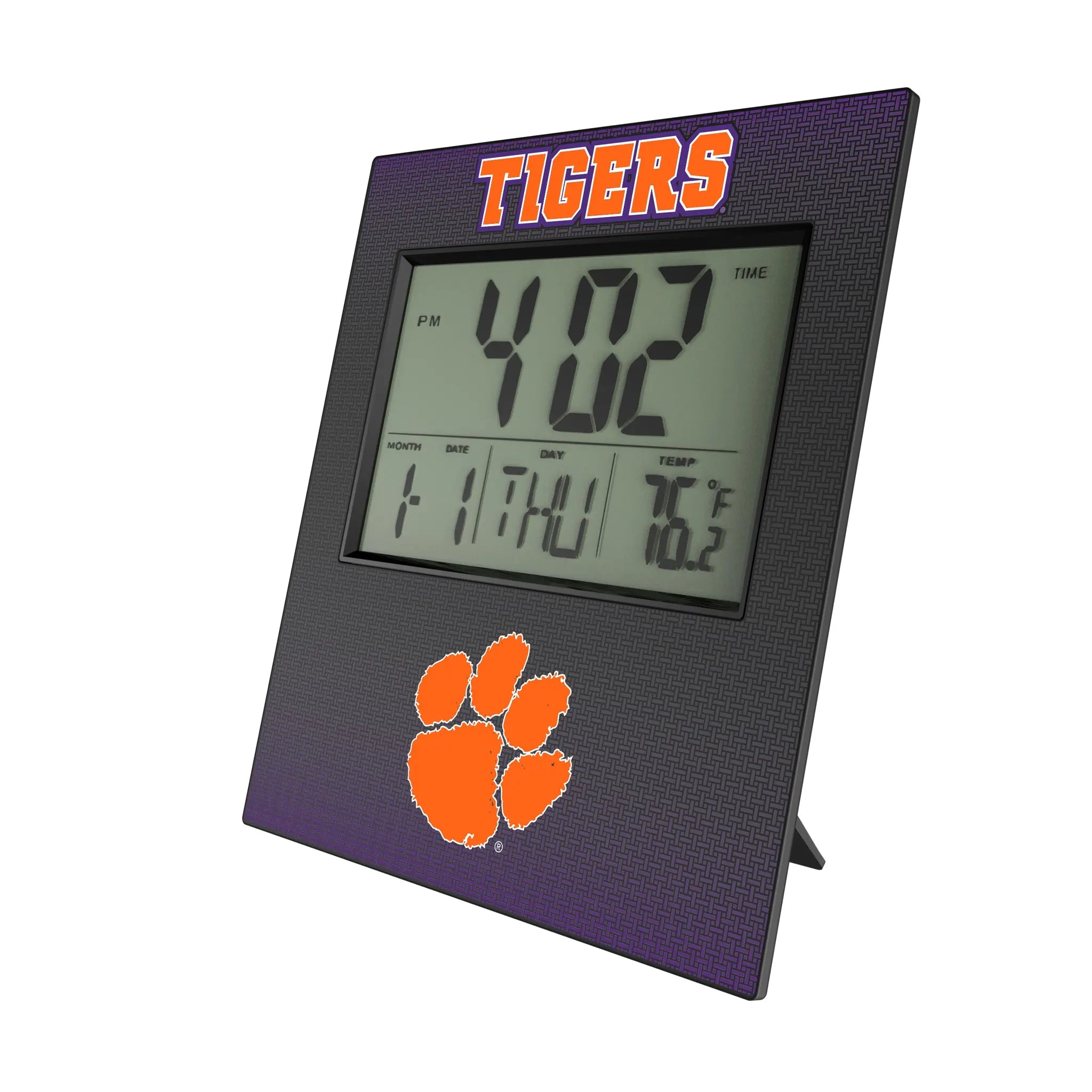 Clemson University Tigers Linen Wall Clock