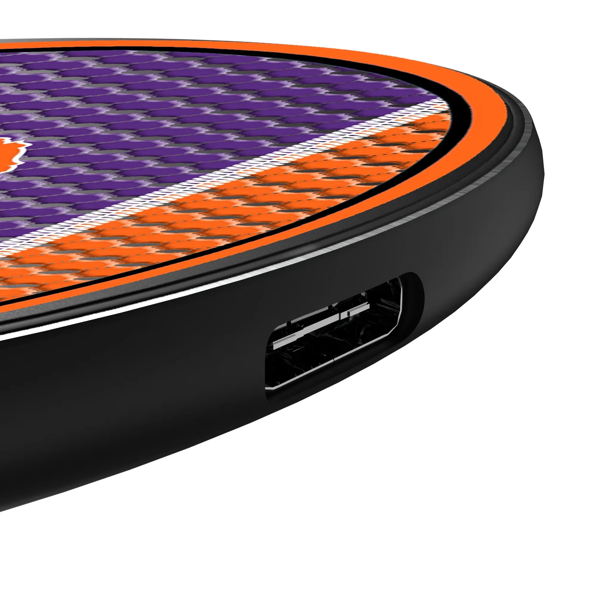 Clemson University Tigers Mesh 15-Watt Wireless Charger - Detail