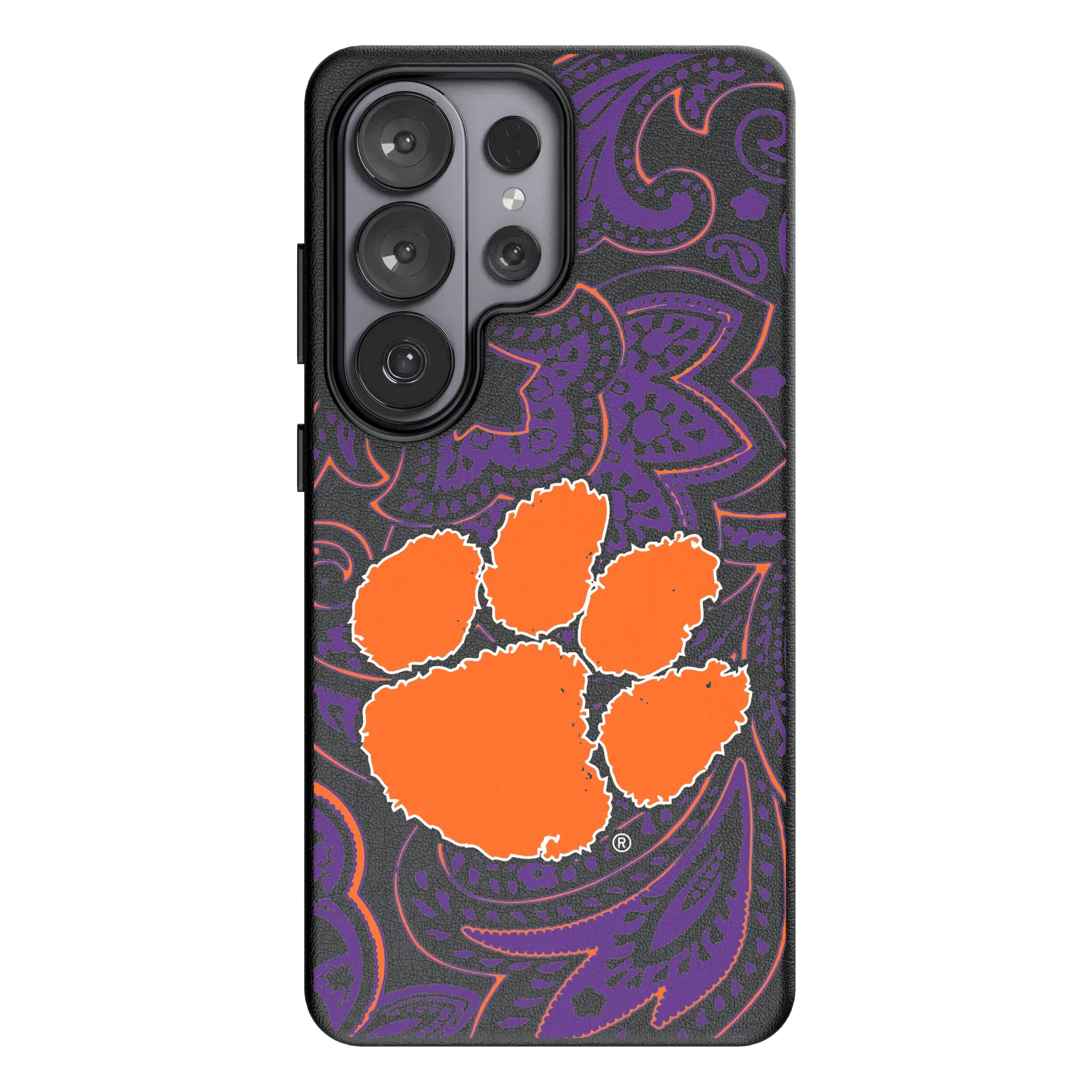 Clemson University Tigers Paisley Galaxy MagSafe Compatible Phone Case for Samsung Galaxy#Device_Galaxy S26 Ultra