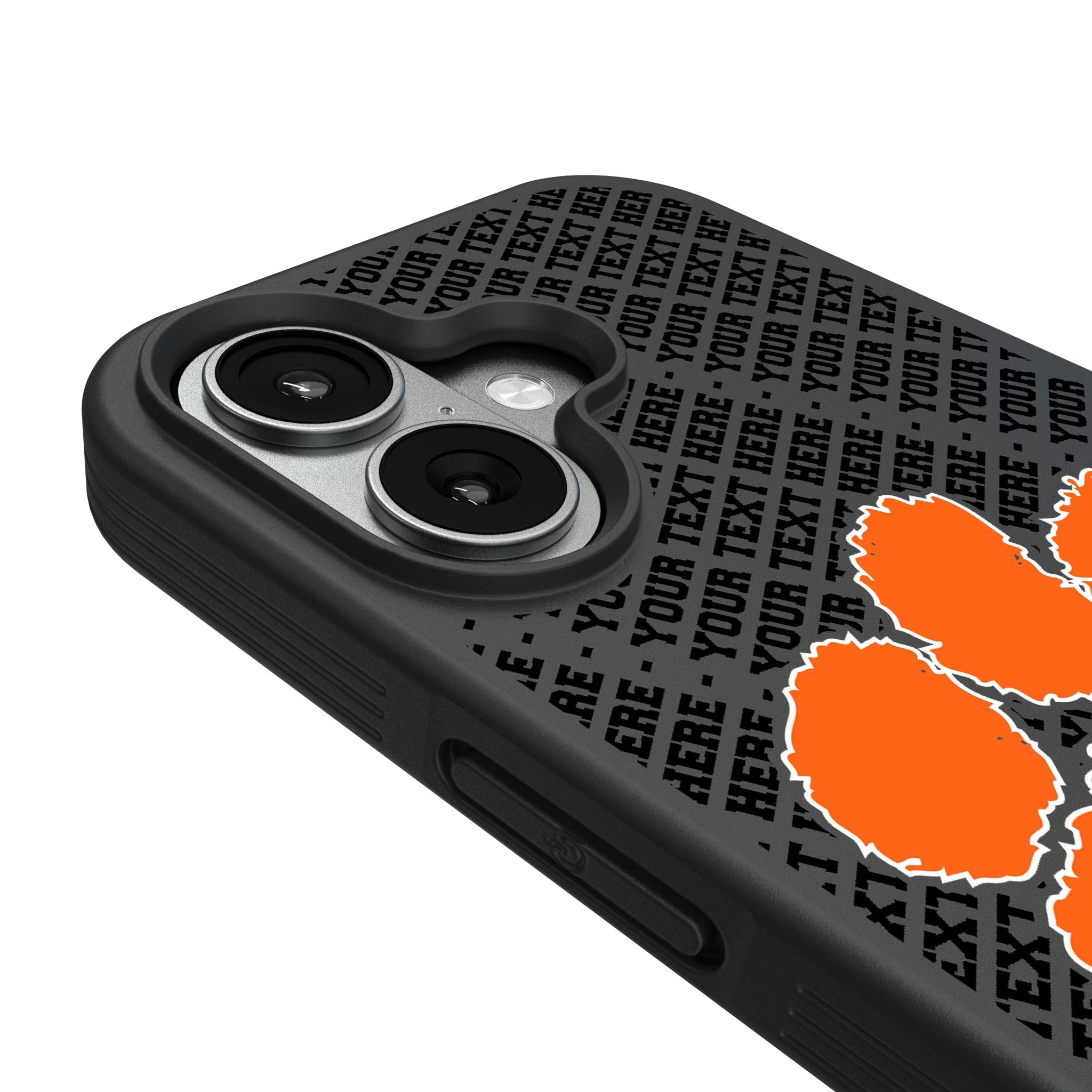 Clemson University Tigers Personalized EndZone Plus iPhone Bump Phone Case for Apple iPhone - Detail#Device_iPhone 17