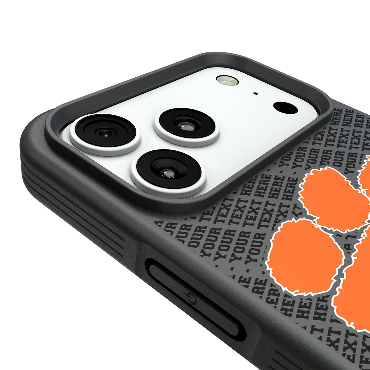 Clemson University Tigers Personalized EndZone Plus iPhone Bump Phone Case for Apple iPhone - Detail#Device_iPhone 18 Pro Max