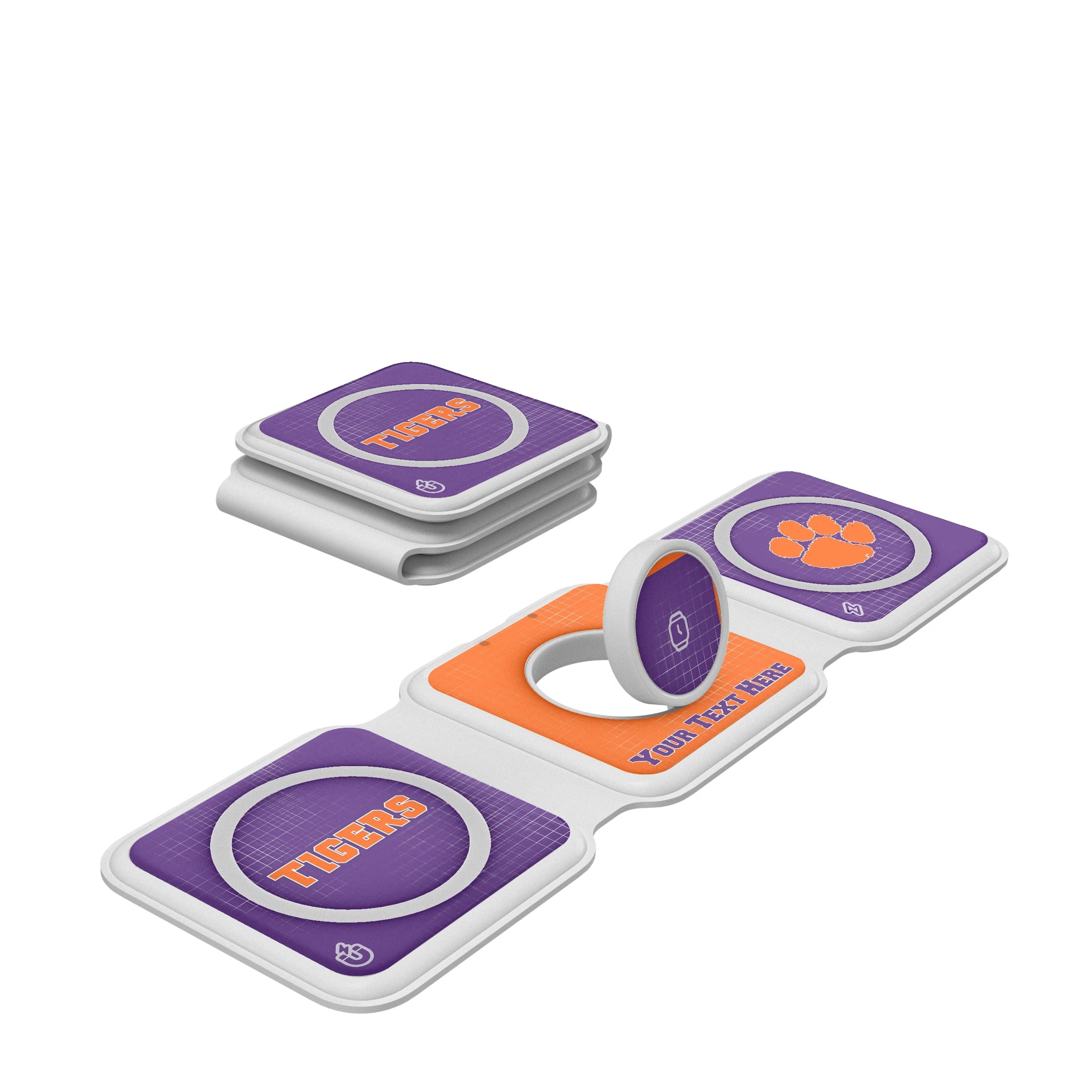 Clemson University Tigers Personalized Hatch Foldable 3 in 1 Charger