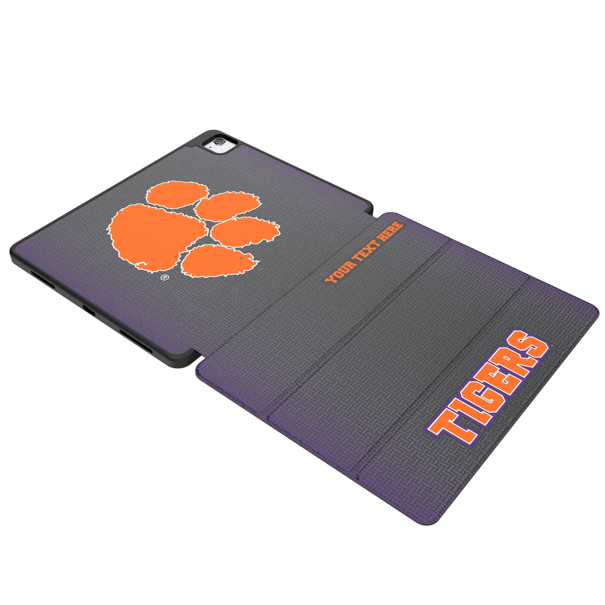 Clemson University Tigers Personalized Linen iPad Tablet Case for Apple iPad