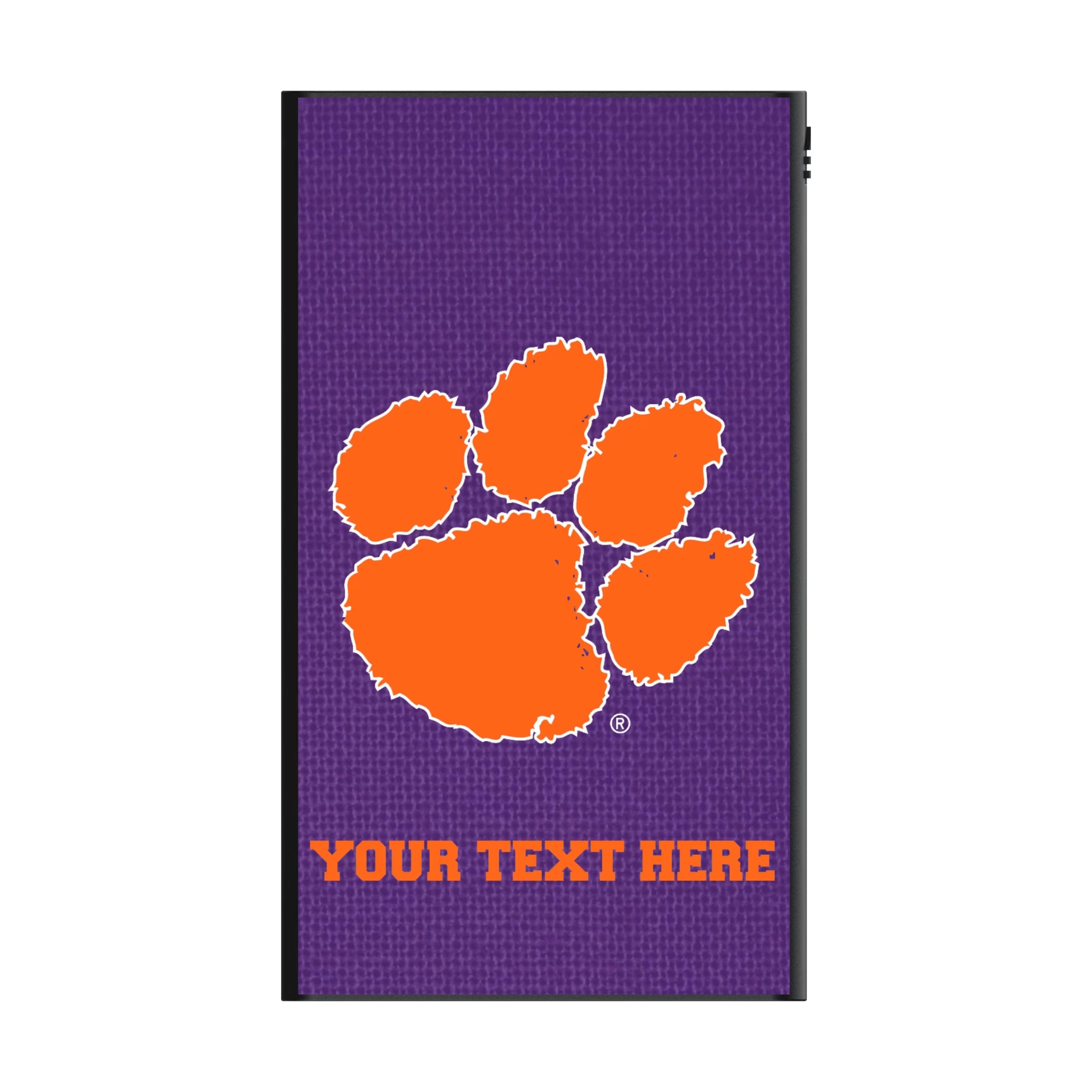 Clemson University Tigers Personalized Solid 5000mAh Flat Powerbank