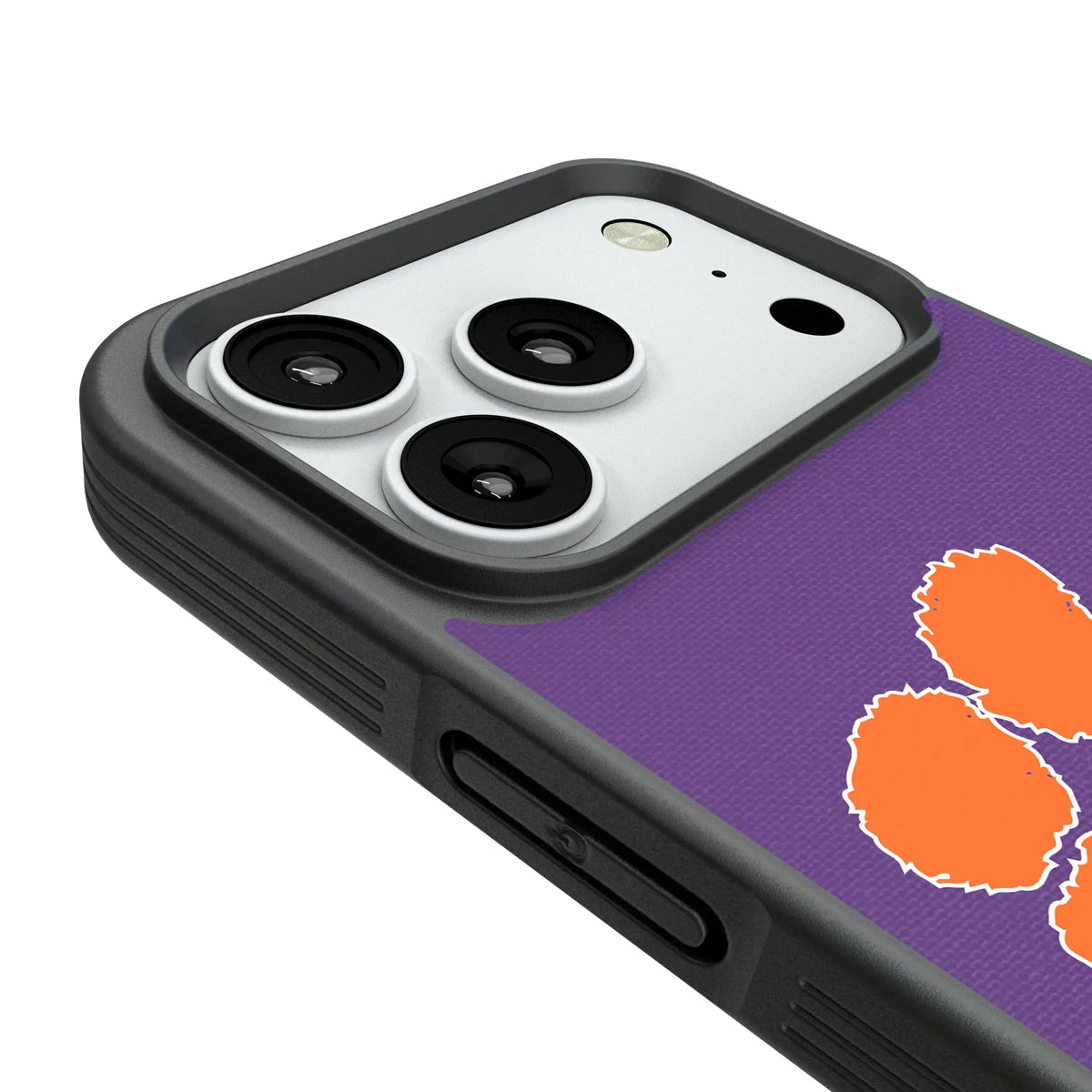 Clemson University Tigers Personalized Stripe iPhone Bump Phone Case for Apple iPhone - Detail#Device_iPhone 18 Pro