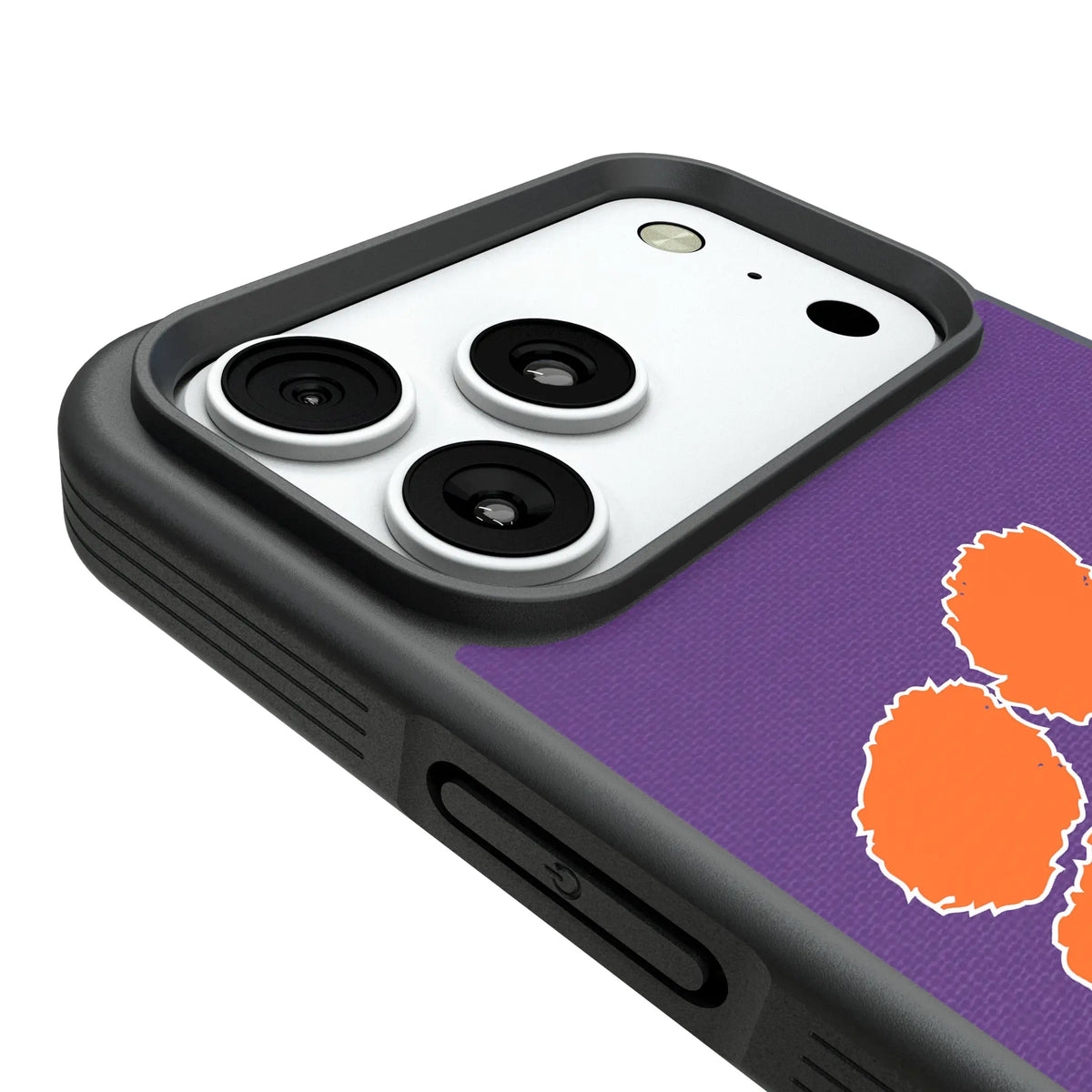 Clemson University Tigers Personalized Stripe iPhone Bump Phone Case for Apple iPhone - Detail#Device_iPhone 18 Pro Max