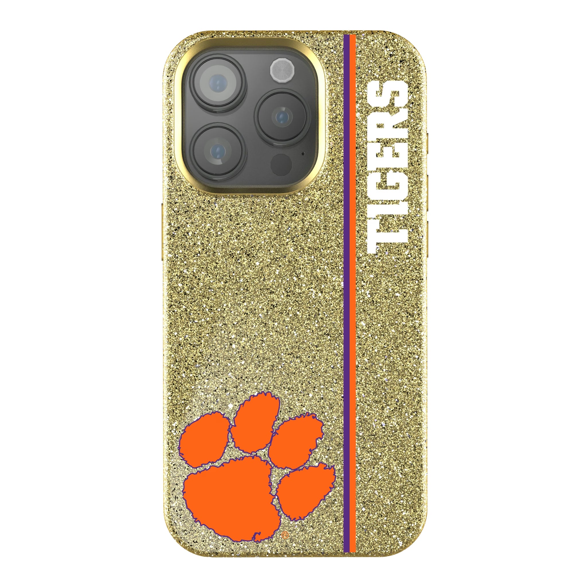 Clemson University Tigers Sidebar iPhone Bling Phone Case for Apple iPhone