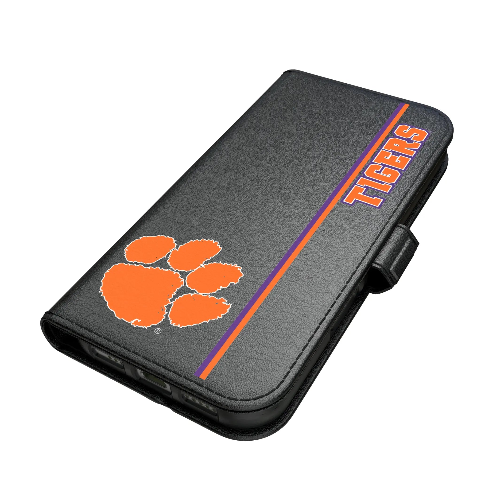 Clemson University Tigers Sidebar iPhone Folio Phone Case for Apple iPhone#Device_iPhone 17 Pro