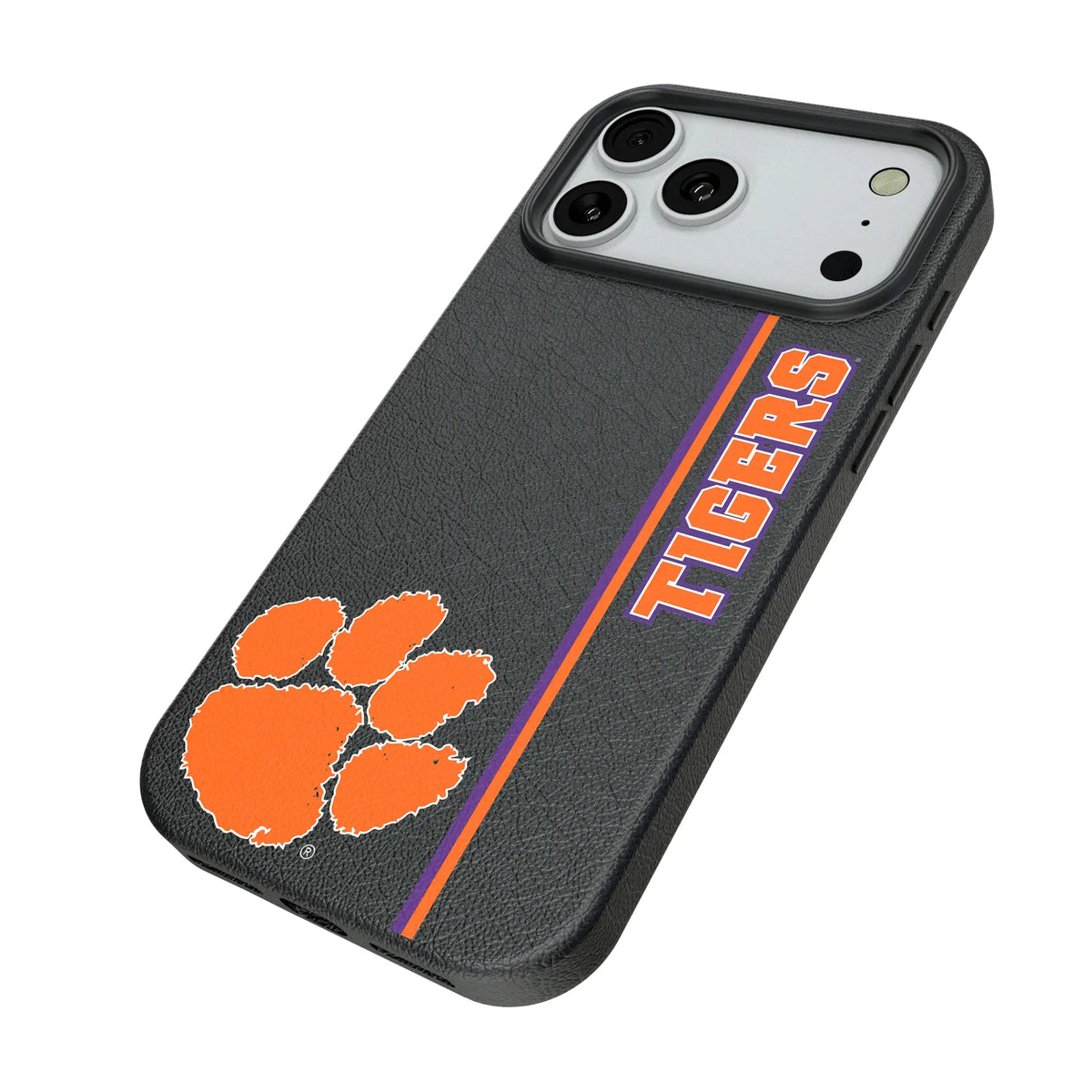 Clemson University Tigers Sidebar iPhone MagSafe Compatible Phone Case for Apple iPhone - Isometric View#Device_iPhone 18 Pro Max