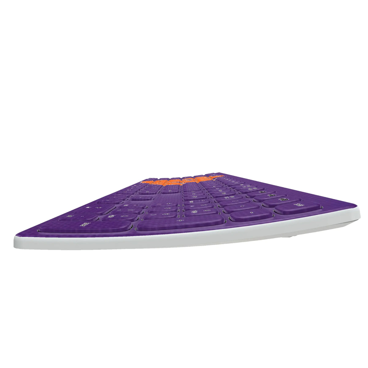 Clemson University Tigers Solid KKB605 Curved Wireless Keyboard