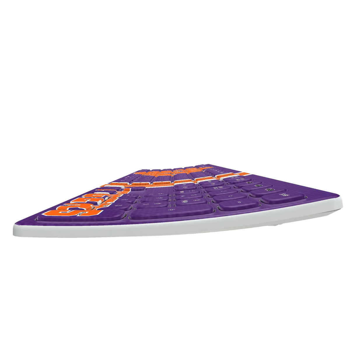 Clemson University Tigers Stripe KKB605 Curved Wireless Keyboard